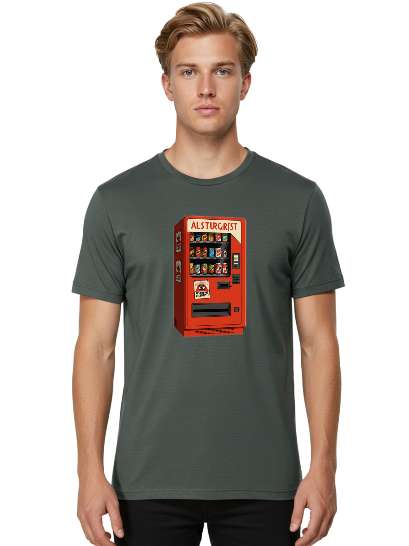 Alsturgrist-Vending-Machine Men'S Graphic Tee, 100% Cotton, Comfortable Casual Summer Wear, Machine Washable, Vintage Camera, Old Camera, Antique Camera, Black Camera, Classic Photography, Photography Equipment, Nostalgic Device, Film Camera, Baj933 28