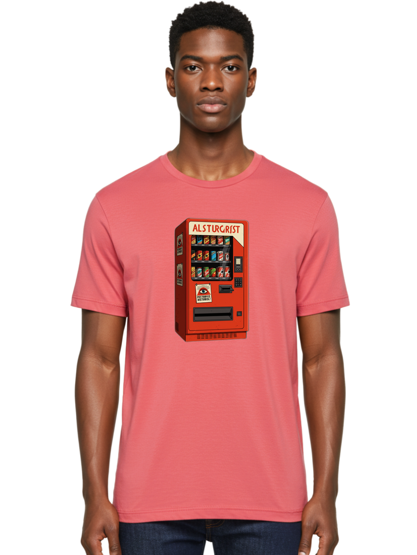 Alsturgrist-Vending-Machine Men'S Graphic Tee, 100% Cotton, Comfortable Casual Summer Wear, Machine Washable, Vintage Camera, Old Camera, Antique Camera, Black Camera, Classic Photography, Photography Equipment, Nostalgic Device, Film Camera, Baj933 26