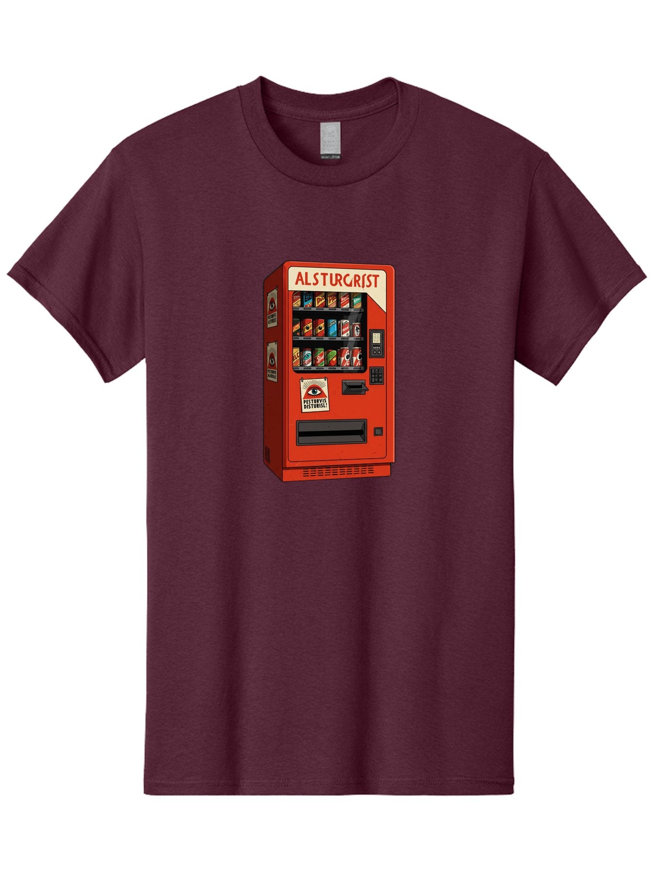 Alsturgrist-Vending-Machine Men'S Graphic Tee, 100% Cotton, Comfortable Casual Summer Wear, Machine Washable, Vintage Camera, Old Camera, Antique Camera, Black Camera, Classic Photography, Photography Equipment, Nostalgic Device, Film Camera, Baj933 3