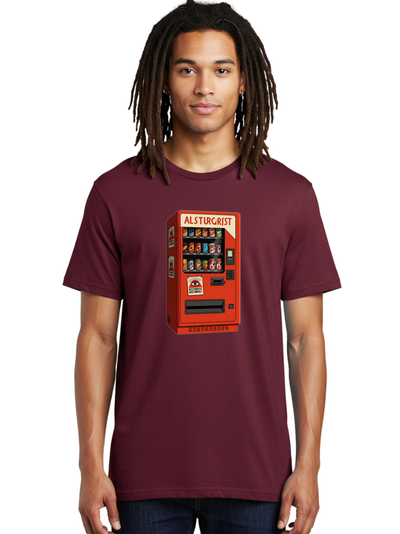 Alsturgrist-Vending-Machine Men'S Graphic Tee, 100% Cotton, Comfortable Casual Summer Wear, Machine Washable, Vintage Camera, Old Camera, Antique Camera, Black Camera, Classic Photography, Photography Equipment, Nostalgic Device, Film Camera, Baj933 18