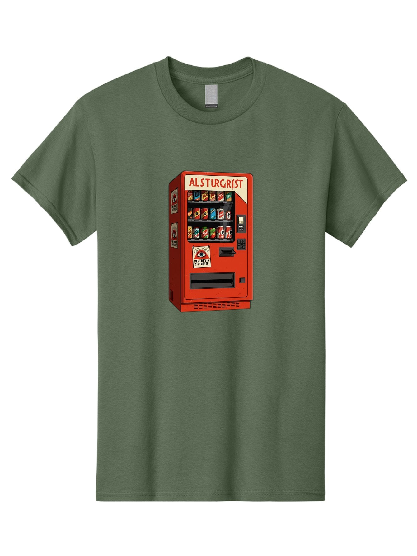 Alsturgrist-Vending-Machine Men'S Graphic Tee, 100% Cotton, Comfortable Casual Summer Wear, Machine Washable, Vintage Camera, Old Camera, Antique Camera, Black Camera, Classic Photography, Photography Equipment, Nostalgic Device, Film Camera, Baj933 6