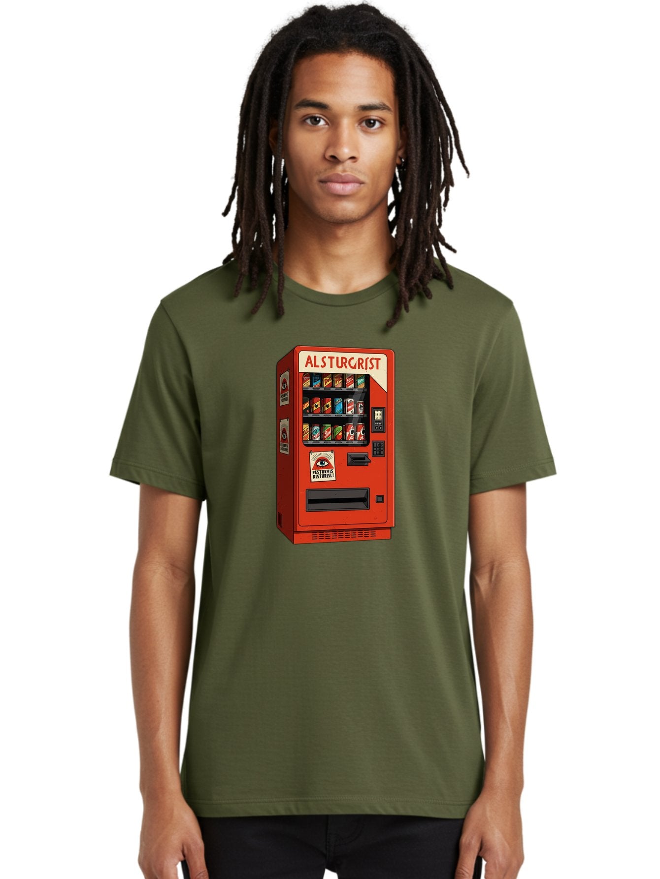 Alsturgrist-Vending-Machine Men'S Graphic Tee, 100% Cotton, Comfortable Casual Summer Wear, Machine Washable, Vintage Camera, Old Camera, Antique Camera, Black Camera, Classic Photography, Photography Equipment, Nostalgic Device, Film Camera, Baj933 24