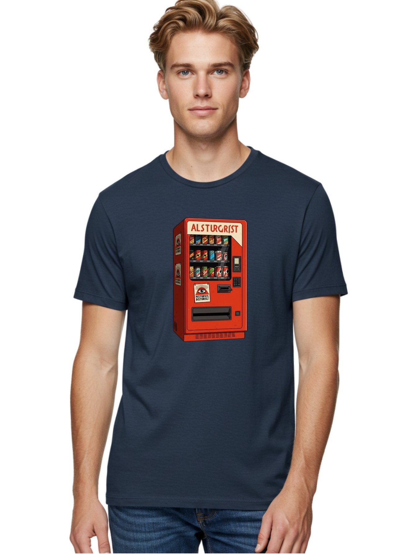 Alsturgrist-Vending-Machine Men'S Graphic Tee, 100% Cotton, Comfortable Casual Summer Wear, Machine Washable, Vintage Camera, Old Camera, Antique Camera, Black Camera, Classic Photography, Photography Equipment, Nostalgic Device, Film Camera, Baj933 29