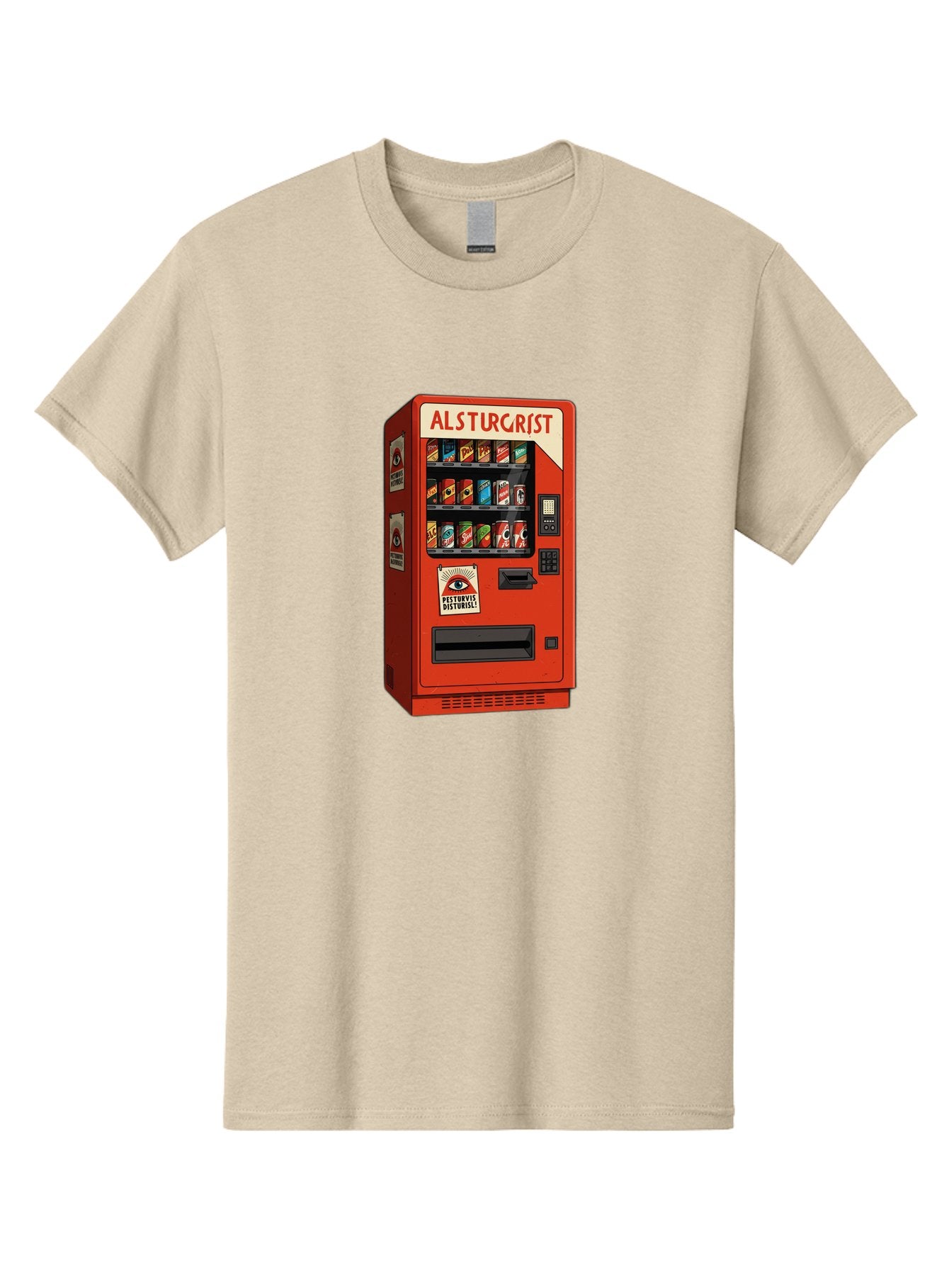 Alsturgrist-Vending-Machine Men'S Graphic Tee, 100% Cotton, Comfortable Casual Summer Wear, Machine Washable, Vintage Camera, Old Camera, Antique Camera, Black Camera, Classic Photography, Photography Equipment, Nostalgic Device, Film Camera, Baj933 9