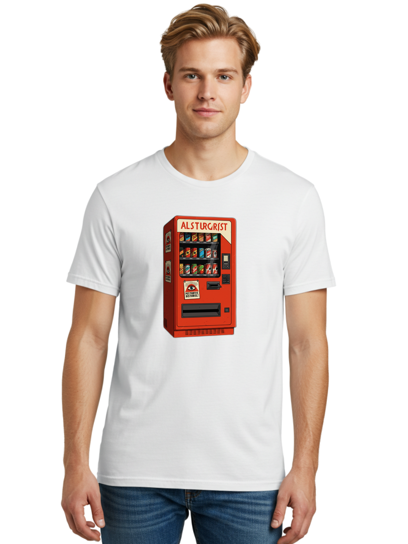Alsturgrist-Vending-Machine Men'S Graphic Tee, 100% Cotton, Comfortable Casual Summer Wear, Machine Washable, Vintage Camera, Old Camera, Antique Camera, Black Camera, Classic Photography, Photography Equipment, Nostalgic Device, Film Camera, Baj933
