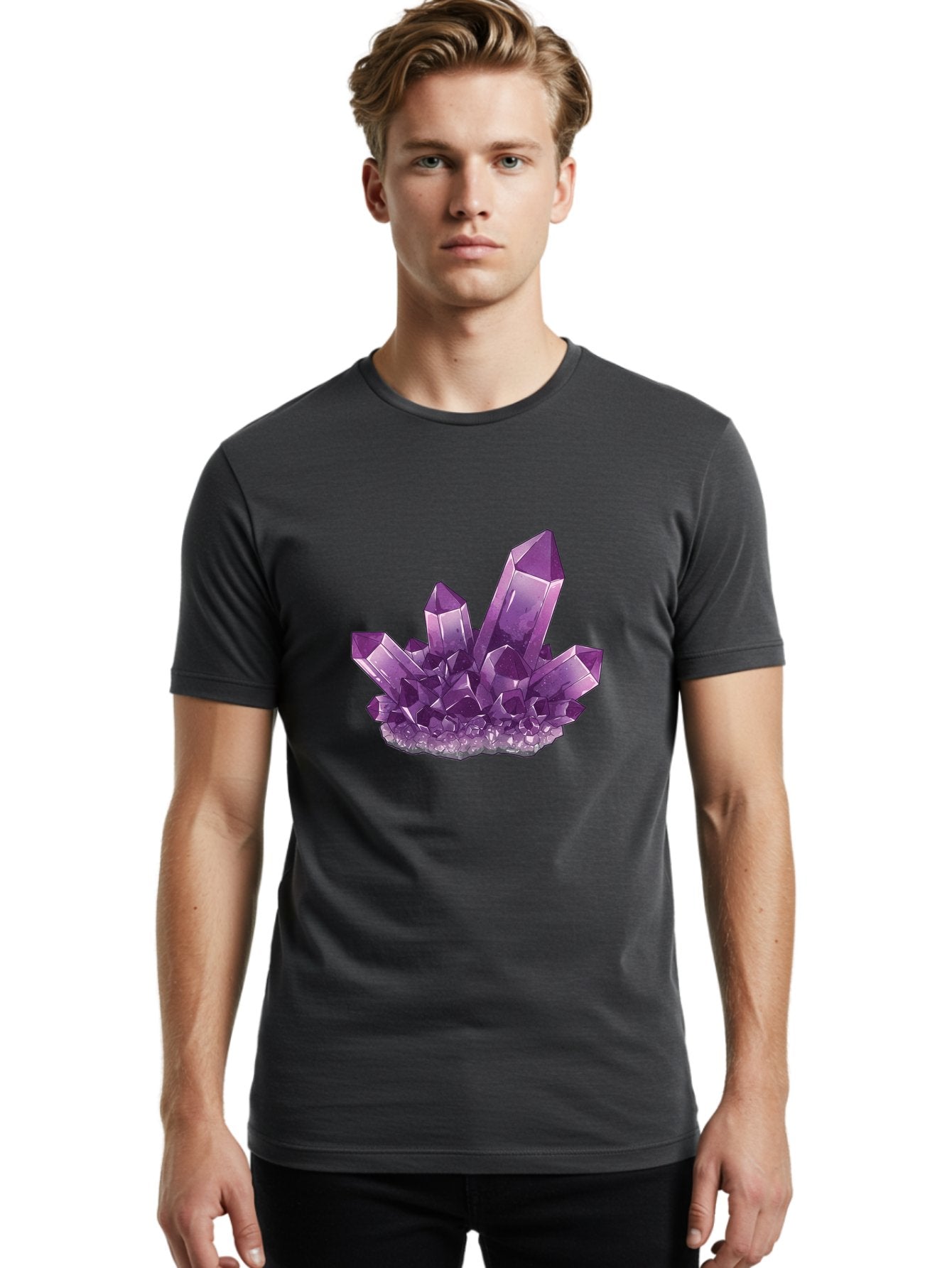 Amethyst-Cluster Men'S Graphic Tee, 100% Cotton, Comfortable Casual Summer Wear, Machine Washable, Vintage Camera, Old Camera, Antique Camera, Black Camera, Classic Photography, Photography Equipment, Nostalgic Device, Film Camera, Camera Art Baj934 20