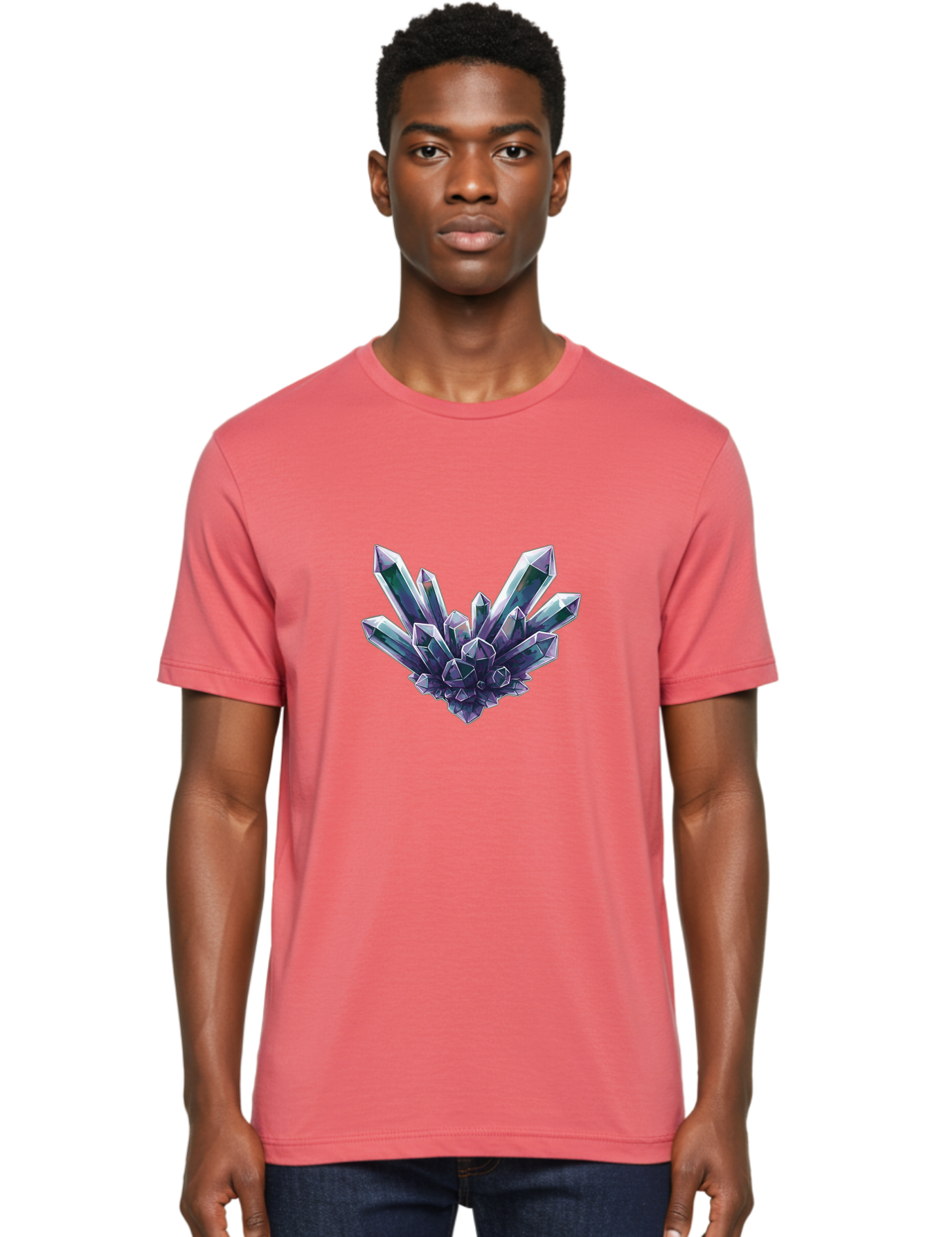 Amethyst-Crystal-Cluster-1 Men'S Graphic Tee, 100% Cotton, Comfortable Casual Summer Wear, Machine Washable, Vintage Camera, Old Camera, Antique Camera, Black Camera, Classic Photography, Photography Equipment, Nostalgic Device, Film Camera, Baj935 28