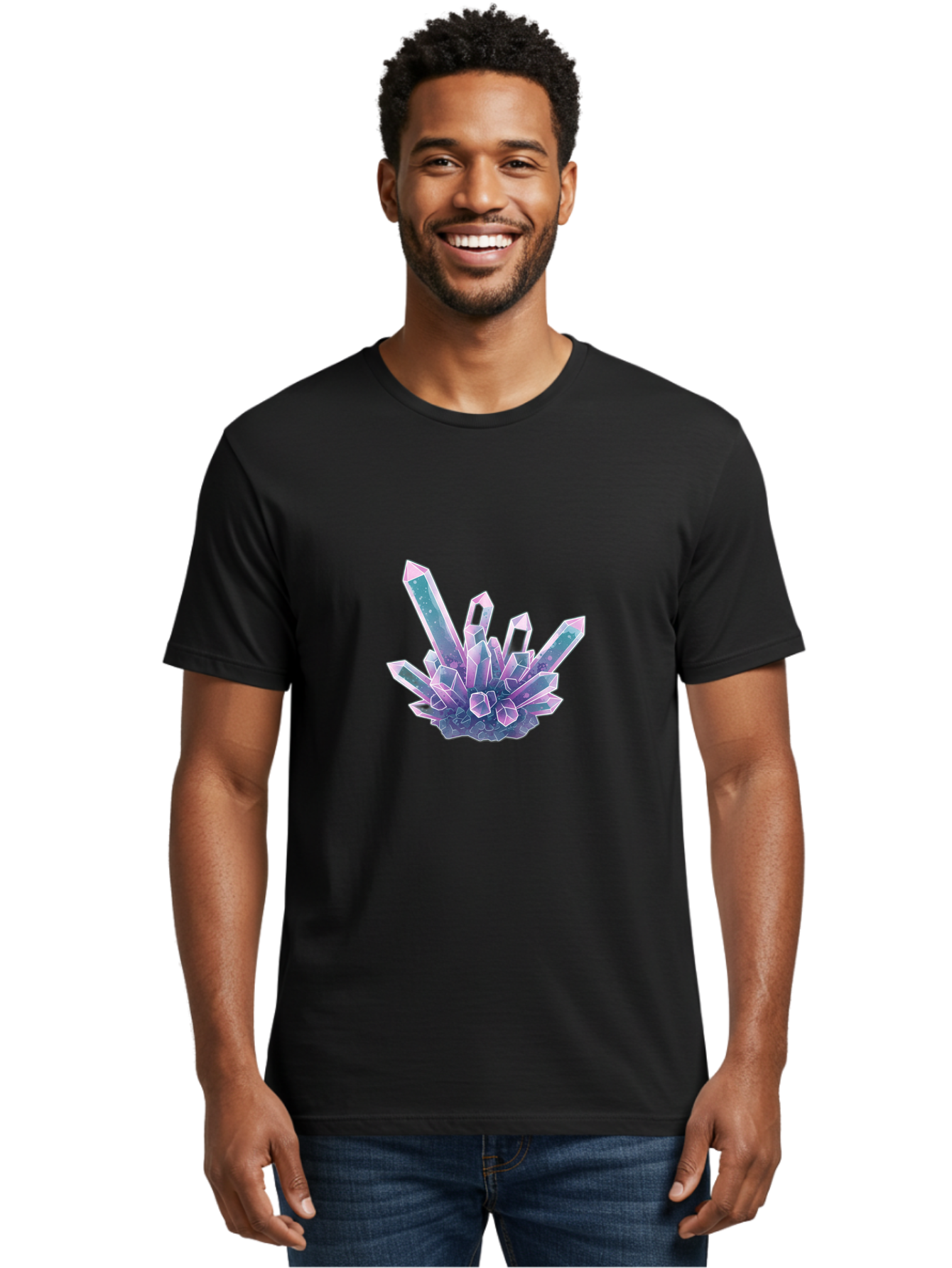 Amethyst-Crystal-Cluster Men'S Graphic Tee, 100% Cotton, Comfortable Casual Summer Wear, Machine Washable, Vintage Camera, Old Camera, Antique Camera, Black Camera, Classic Photography, Photography Equipment, Nostalgic Device, Film Camera, Baj936 28