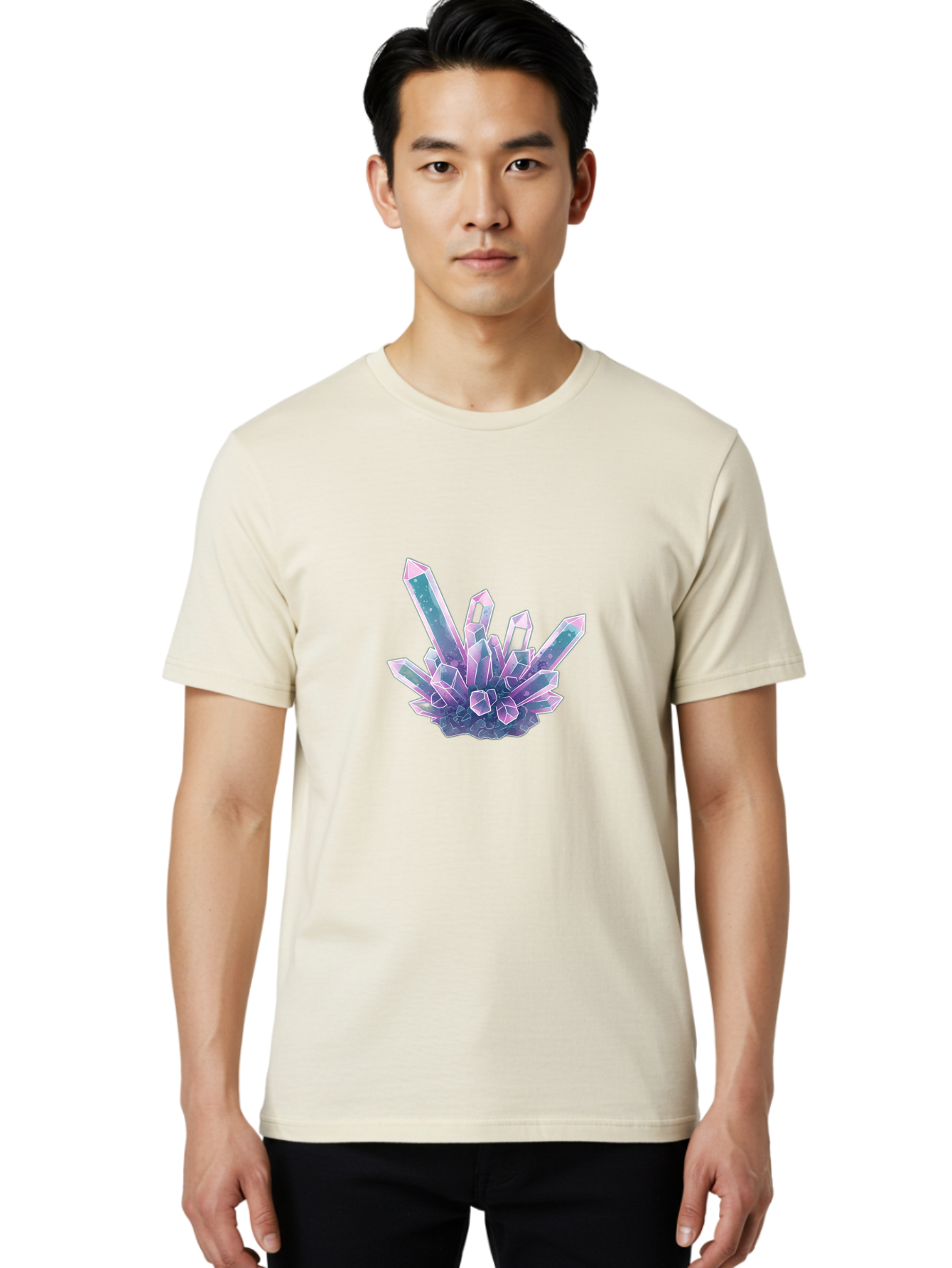 Amethyst-Crystal-Cluster Men'S Graphic Tee, 100% Cotton, Comfortable Casual Summer Wear, Machine Washable, Vintage Camera, Old Camera, Antique Camera, Black Camera, Classic Photography, Photography Equipment, Nostalgic Device, Film Camera, Baj936 14