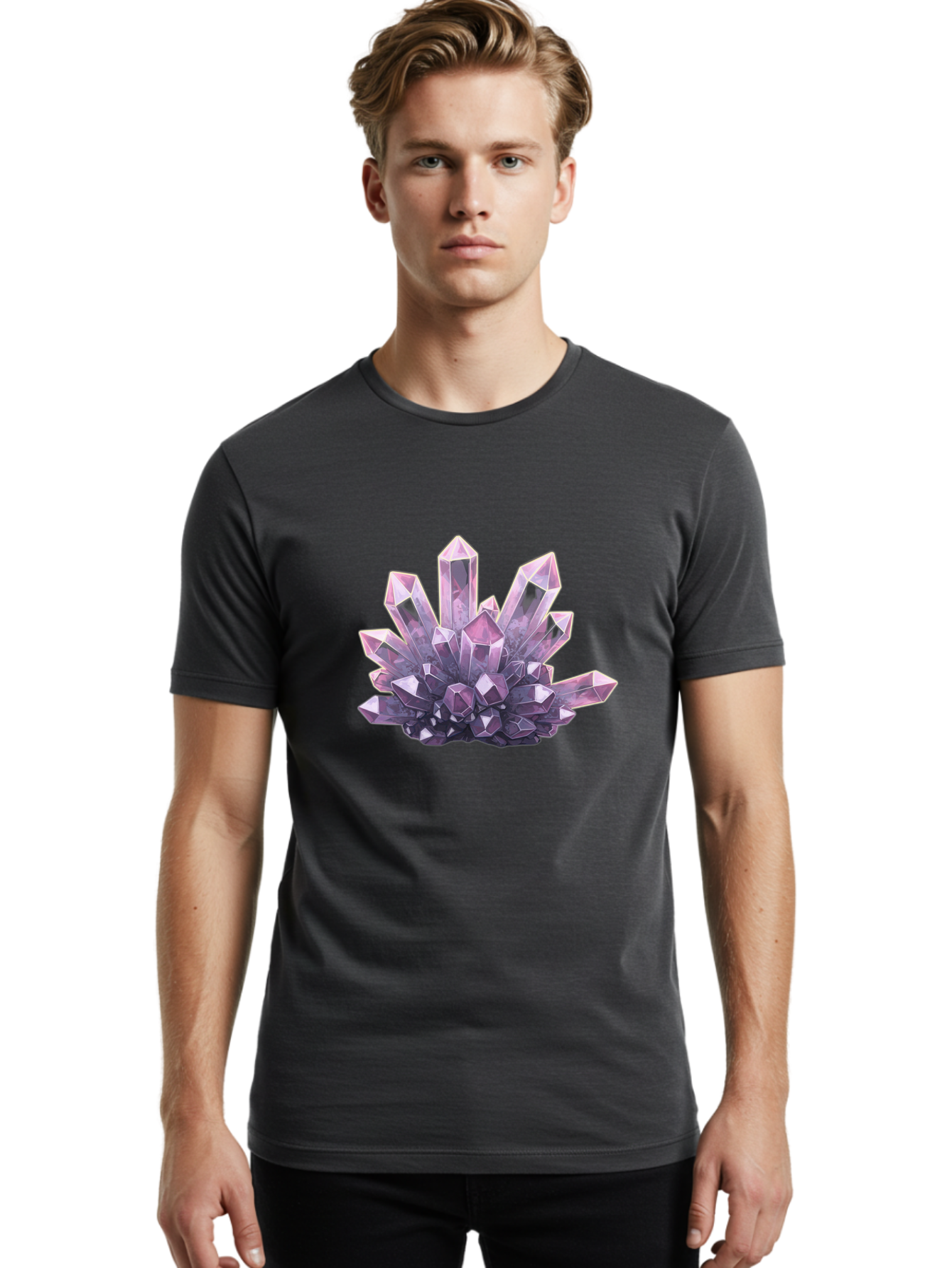 Amethyst-Geode Men'S Graphic Tee, 100% Cotton, Comfortable Casual Summer Wear, Machine Washable, Vintage Camera, Old Camera, Antique Camera, Black Camera, Classic Photography, Photography Equipment, Nostalgic Device, Film Camera, Camera Art Baj938 18