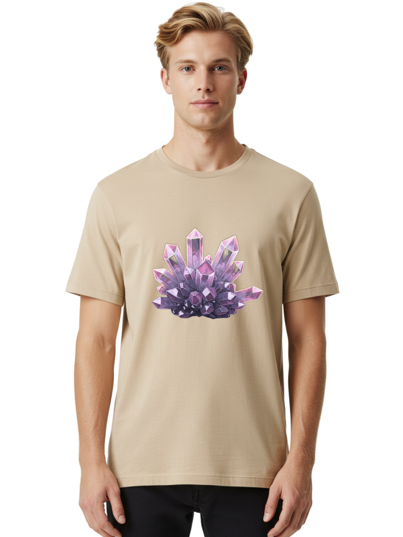 Amethyst-Geode Men'S Graphic Tee, 100% Cotton, Comfortable Casual Summer Wear, Machine Washable, Vintage Camera, Old Camera, Antique Camera, Black Camera, Classic Photography, Photography Equipment, Nostalgic Device, Film Camera, Camera Art Baj938 10