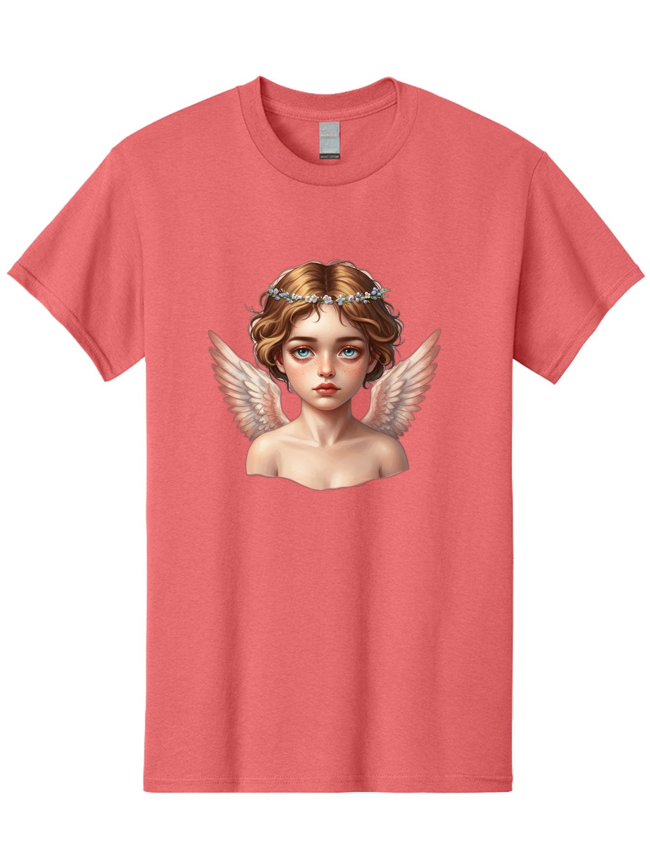 Angel-Portrait-1 Men'S Graphic Tee, 100% Cotton, Comfortable Casual Summer Wear, Machine Washable, Vintage Camera, Old Camera, Antique Camera, Black Camera, Classic Photography, Photography Equipment, Nostalgic Device, Film Camera, Camera Art Baj941 13