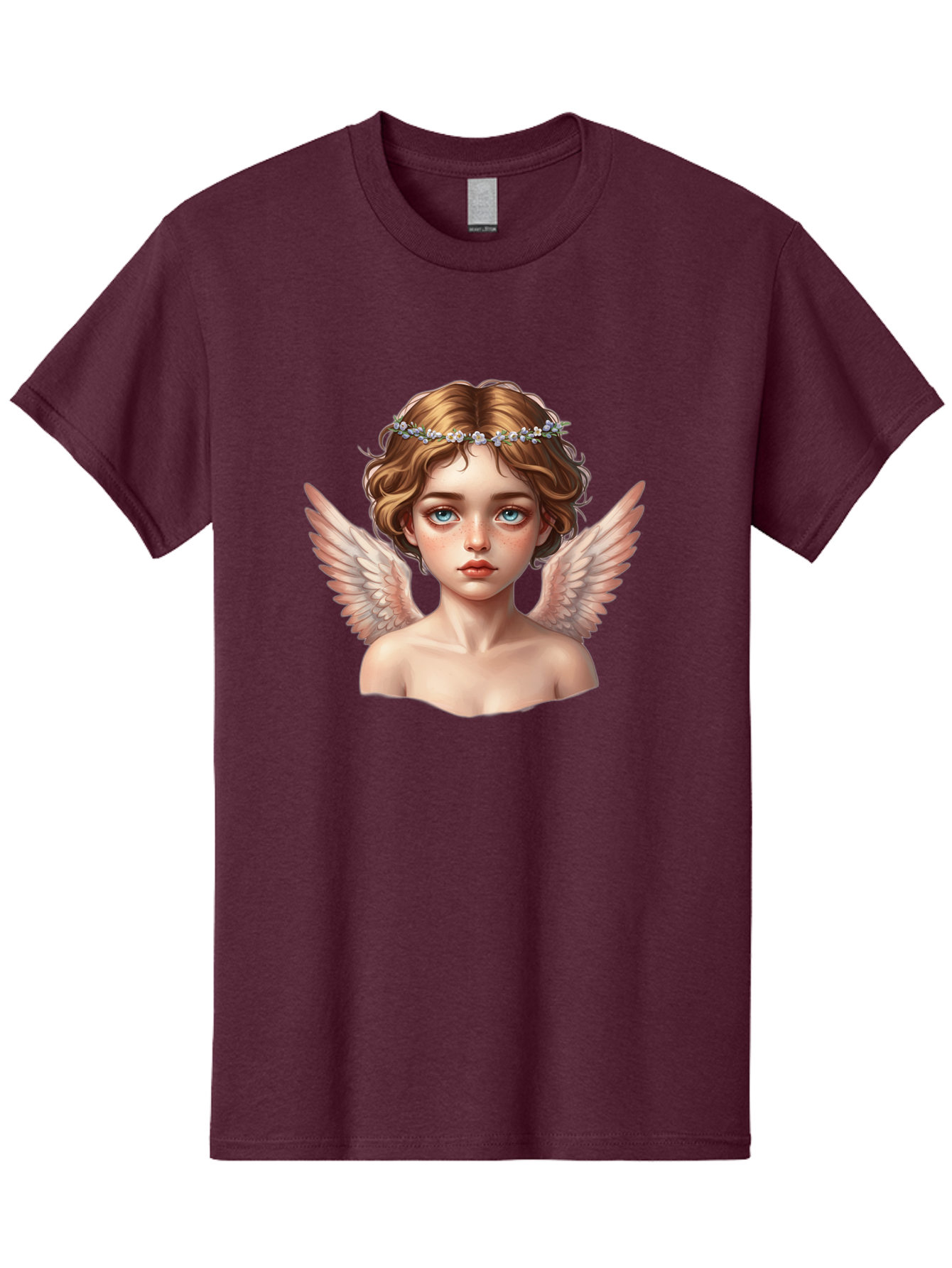Angel-Portrait-1 Men'S Graphic Tee, 100% Cotton, Comfortable Casual Summer Wear, Machine Washable, Vintage Camera, Old Camera, Antique Camera, Black Camera, Classic Photography, Photography Equipment, Nostalgic Device, Film Camera, Camera Art Baj941 9