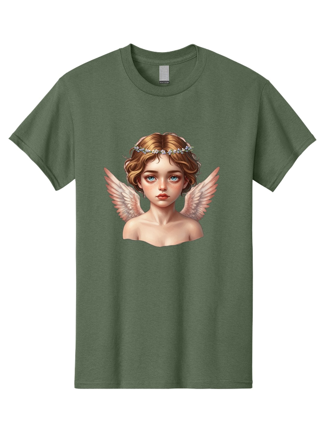 Angel-Portrait-1 Men'S Graphic Tee, 100% Cotton, Comfortable Casual Summer Wear, Machine Washable, Vintage Camera, Old Camera, Antique Camera, Black Camera, Classic Photography, Photography Equipment, Nostalgic Device, Film Camera, Camera Art Baj941 11