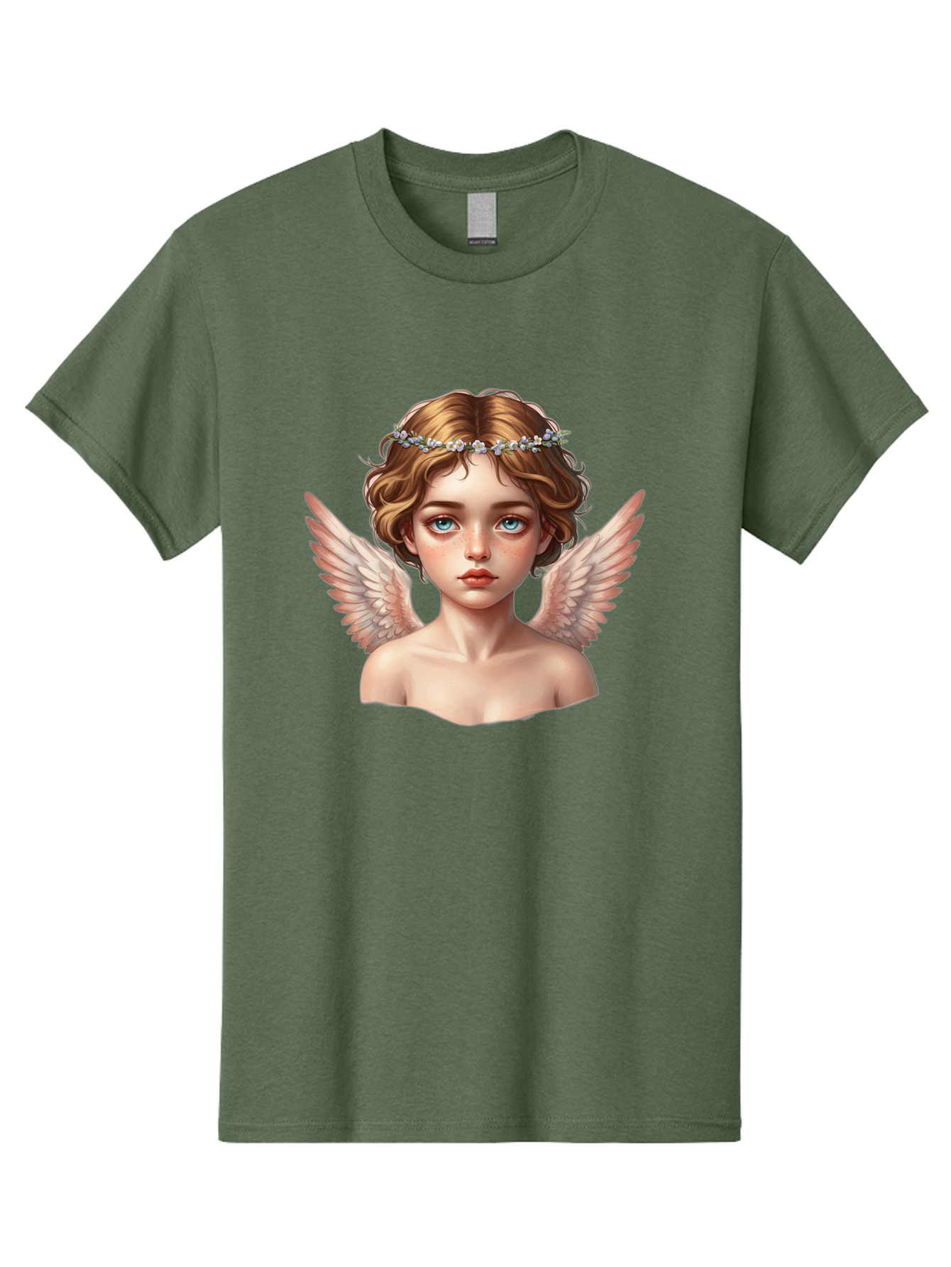 Angel-Portrait-1 Men'S Graphic Tee, 100% Cotton, Comfortable Casual Summer Wear, Machine Washable, Vintage Camera, Old Camera, Antique Camera, Black Camera, Classic Photography, Photography Equipment, Nostalgic Device, Film Camera, Camera Art Baj941 7