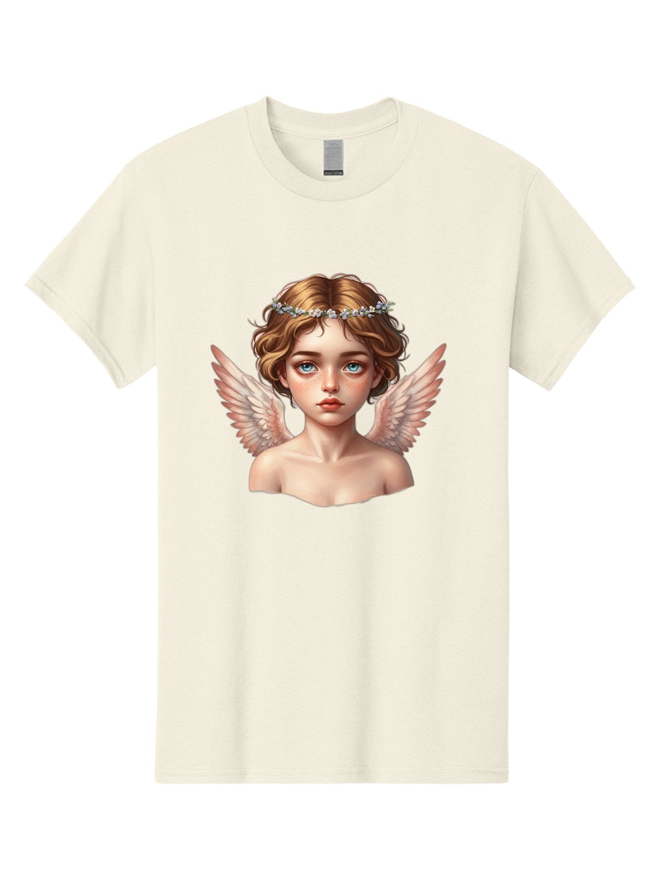 Angel-Portrait-1 Men'S Graphic Tee, 100% Cotton, Comfortable Casual Summer Wear, Machine Washable, Vintage Camera, Old Camera, Antique Camera, Black Camera, Classic Photography, Photography Equipment, Nostalgic Device, Film Camera, Camera Art Baj941 3