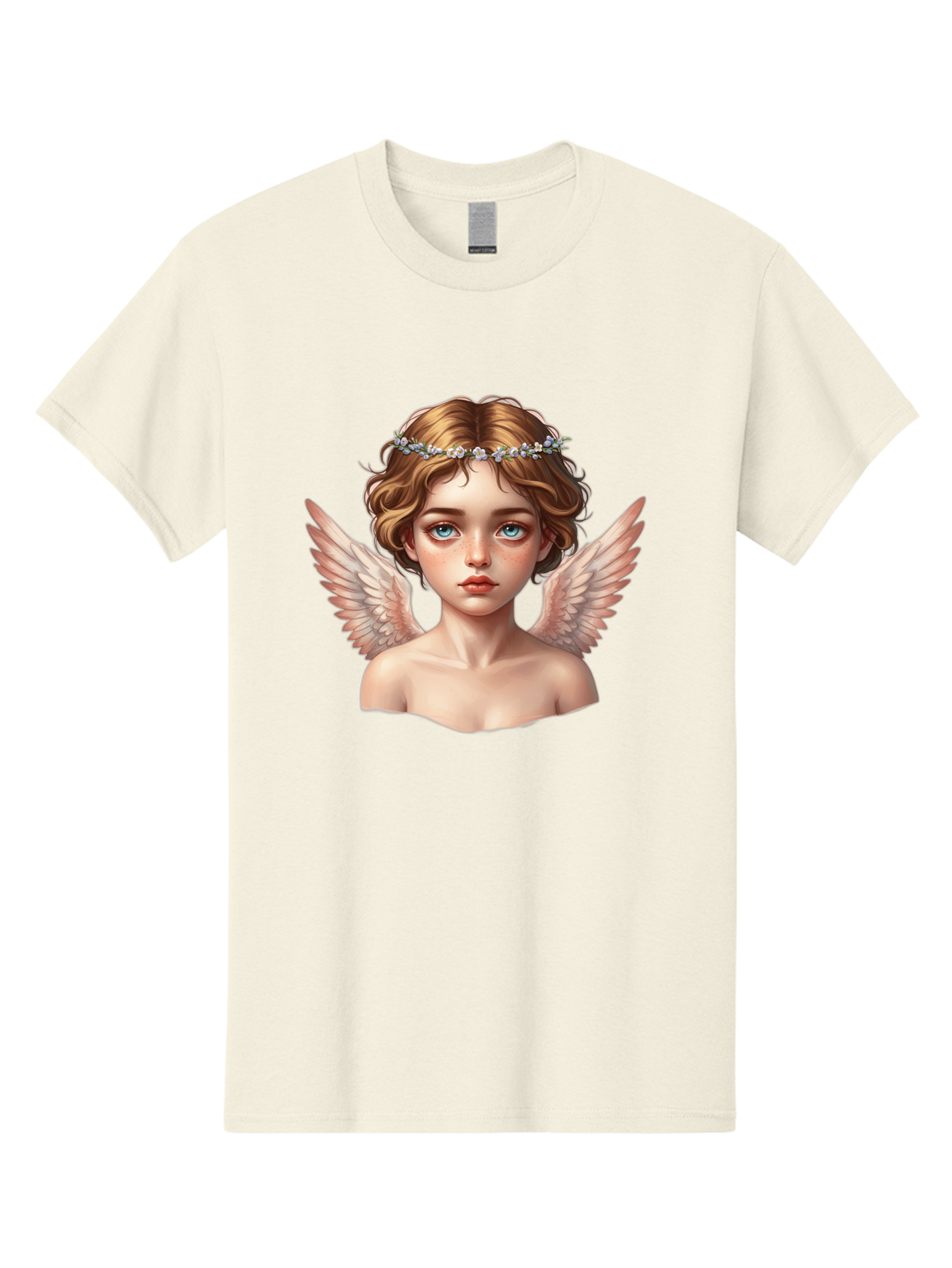Angel-Portrait-1 Men'S Graphic Tee, 100% Cotton, Comfortable Casual Summer Wear, Machine Washable, Vintage Camera, Old Camera, Antique Camera, Black Camera, Classic Photography, Photography Equipment, Nostalgic Device, Film Camera, Camera Art Baj941 17