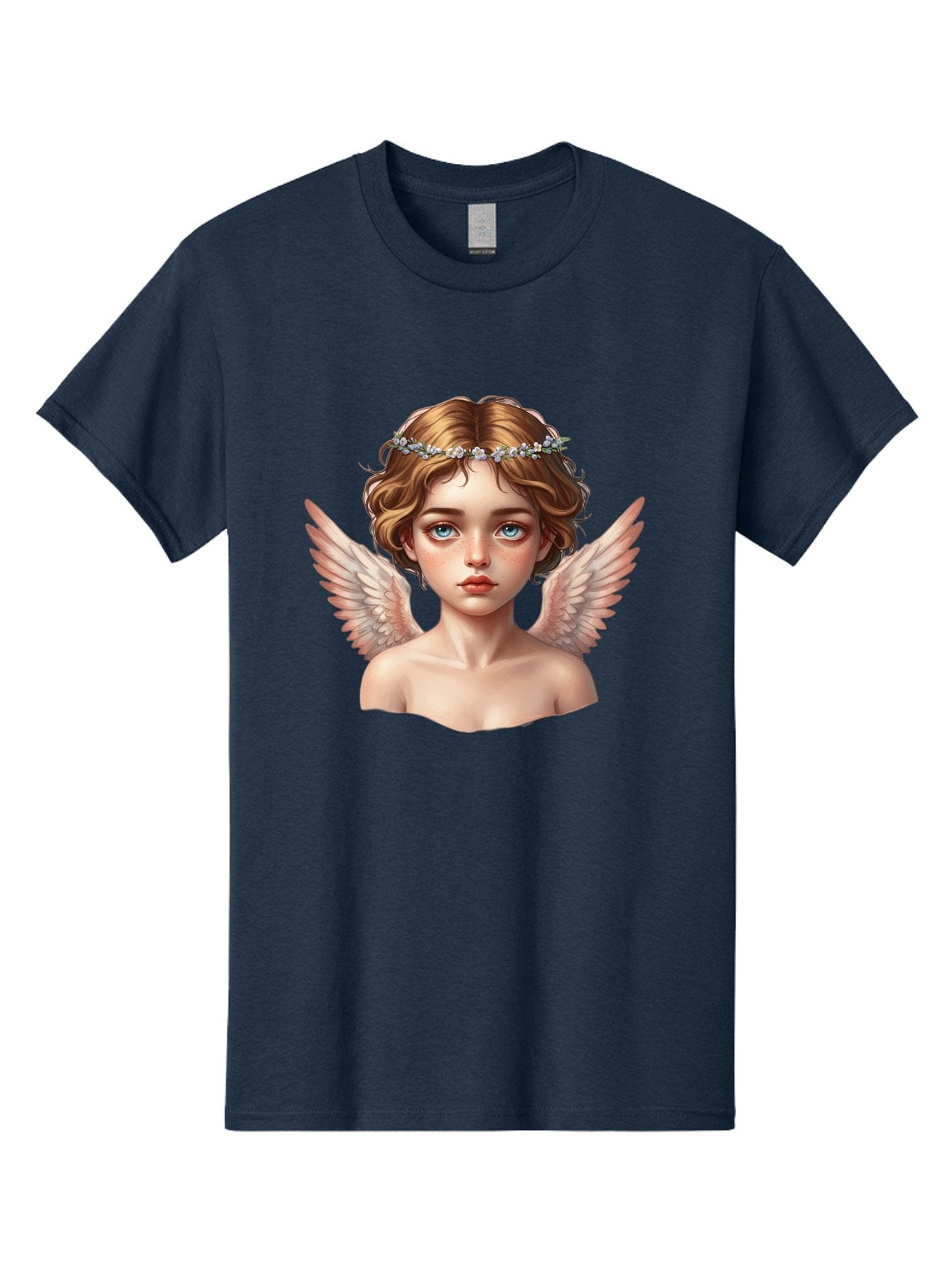 Angel-Portrait-1 Men'S Graphic Tee, 100% Cotton, Comfortable Casual Summer Wear, Machine Washable, Vintage Camera, Old Camera, Antique Camera, Black Camera, Classic Photography, Photography Equipment, Nostalgic Device, Film Camera, Camera Art Baj941 15