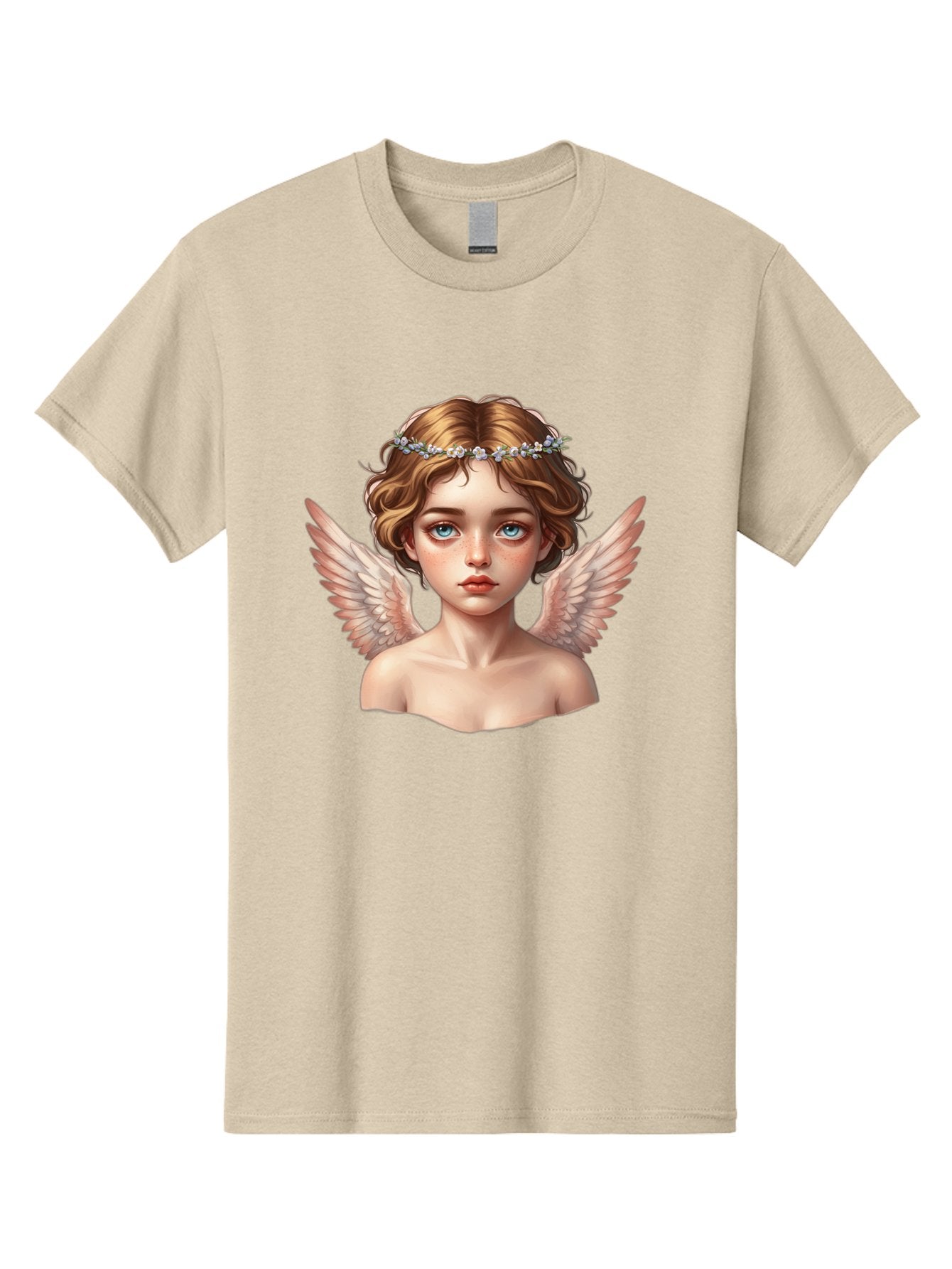 Angel-Portrait-1 Men'S Graphic Tee, 100% Cotton, Comfortable Casual Summer Wear, Machine Washable, Vintage Camera, Old Camera, Antique Camera, Black Camera, Classic Photography, Photography Equipment, Nostalgic Device, Film Camera, Camera Art Baj941 14