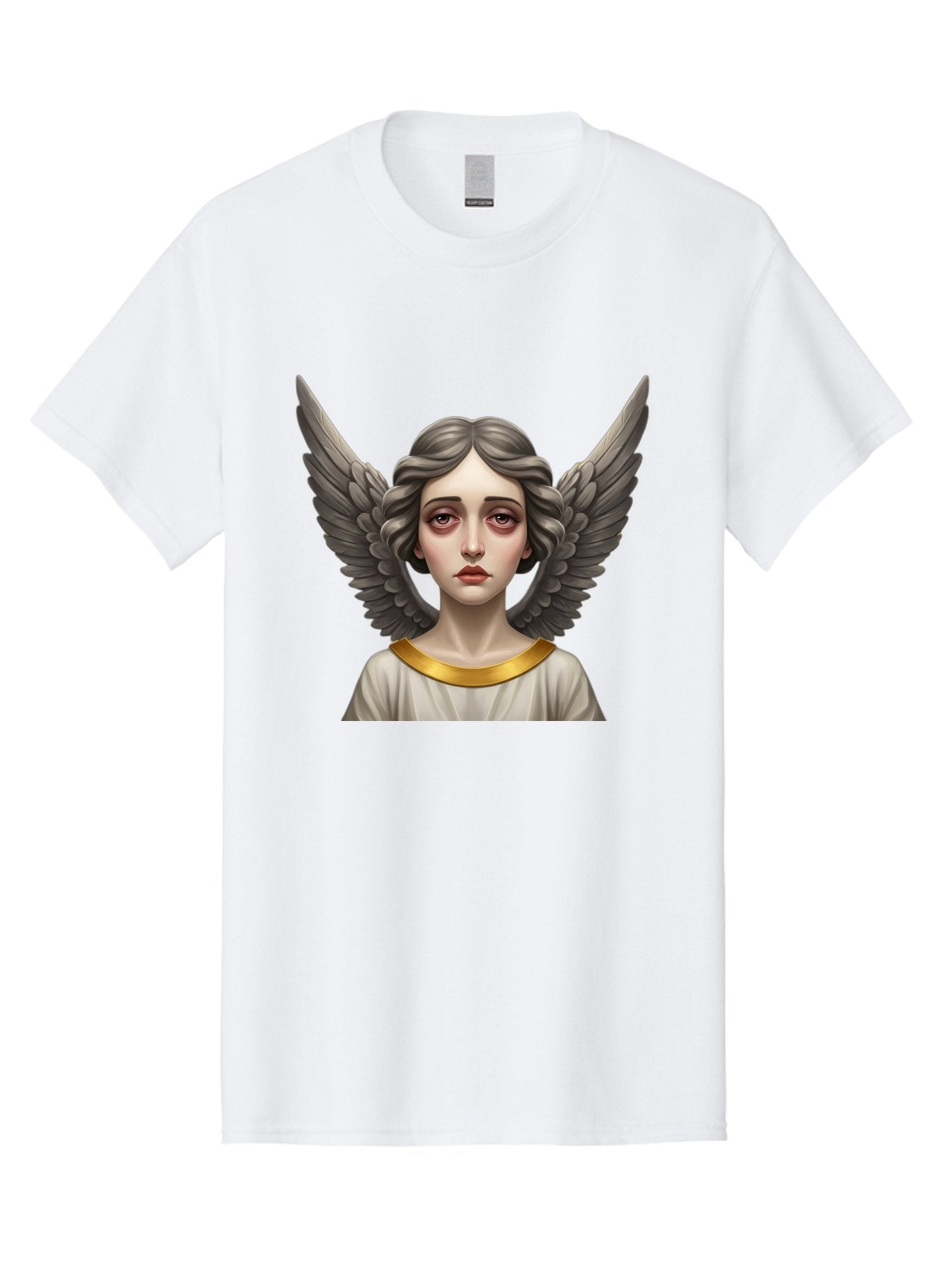 Angel-Portrait Men'S Graphic Tee, 100% Cotton, Comfortable Casual Summer Wear, Machine Washable, Vintage Camera, Old Camera, Antique Camera, Black Camera, Classic Photography, Photography Equipment, Nostalgic Device, Film Camera, Camera Art Baj942