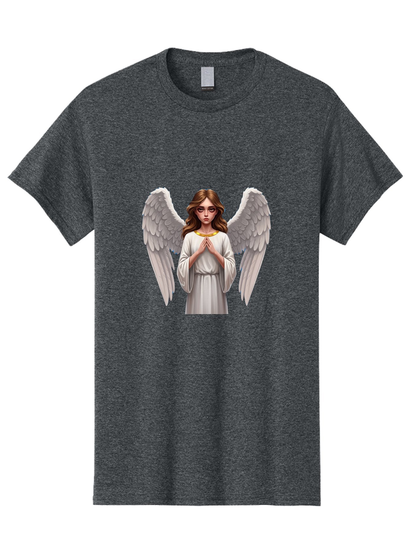 Angel-Praying Men'S Graphic Tee, 100% Cotton, Comfortable Casual Summer Wear, Machine Washable, Vintage Camera, Old Camera, Antique Camera, Black Camera, Classic Photography, Photography Equipment, Nostalgic Device, Film Camera, Camera Art Baj943 4