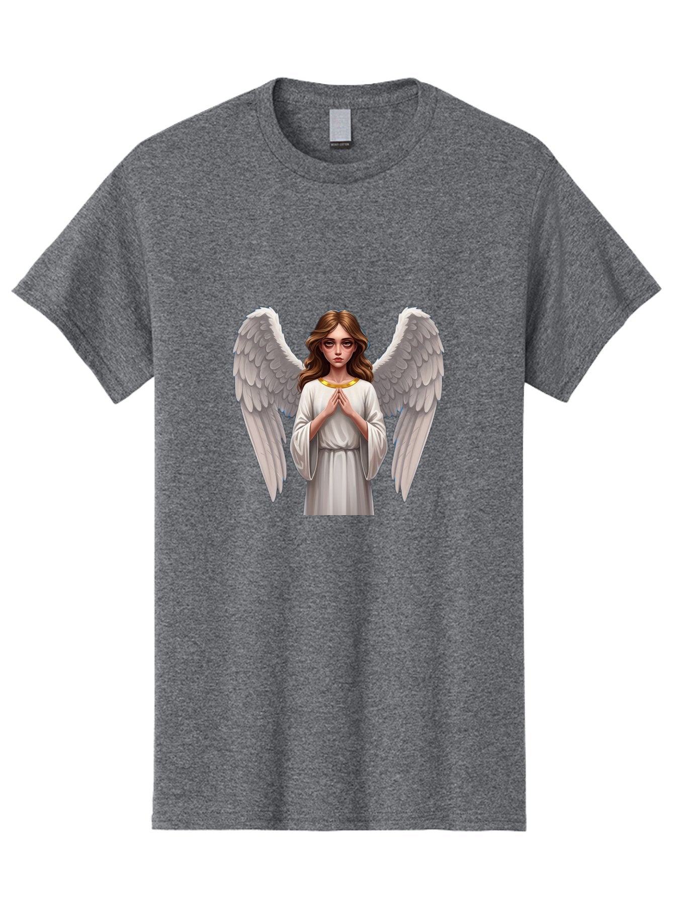 Angel-Praying Men'S Graphic Tee, 100% Cotton, Comfortable Casual Summer Wear, Machine Washable, Vintage Camera, Old Camera, Antique Camera, Black Camera, Classic Photography, Photography Equipment, Nostalgic Device, Film Camera, Camera Art Baj943 8