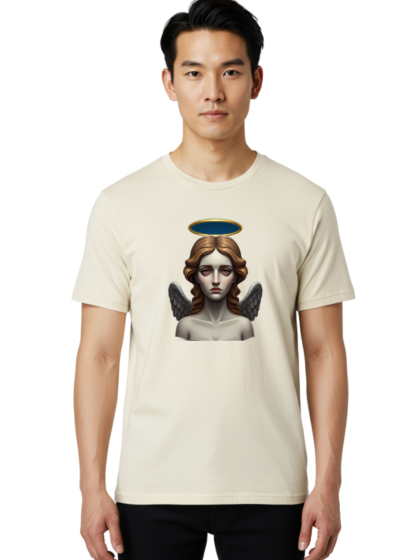 Angel-Statue Men'S Graphic Tee, 100% Cotton, Comfortable Casual Summer Wear, Machine Washable, Vintage Camera, Old Camera, Antique Camera, Black Camera, Classic Photography, Photography Equipment, Nostalgic Device, Film Camera, Camera Art Baj944