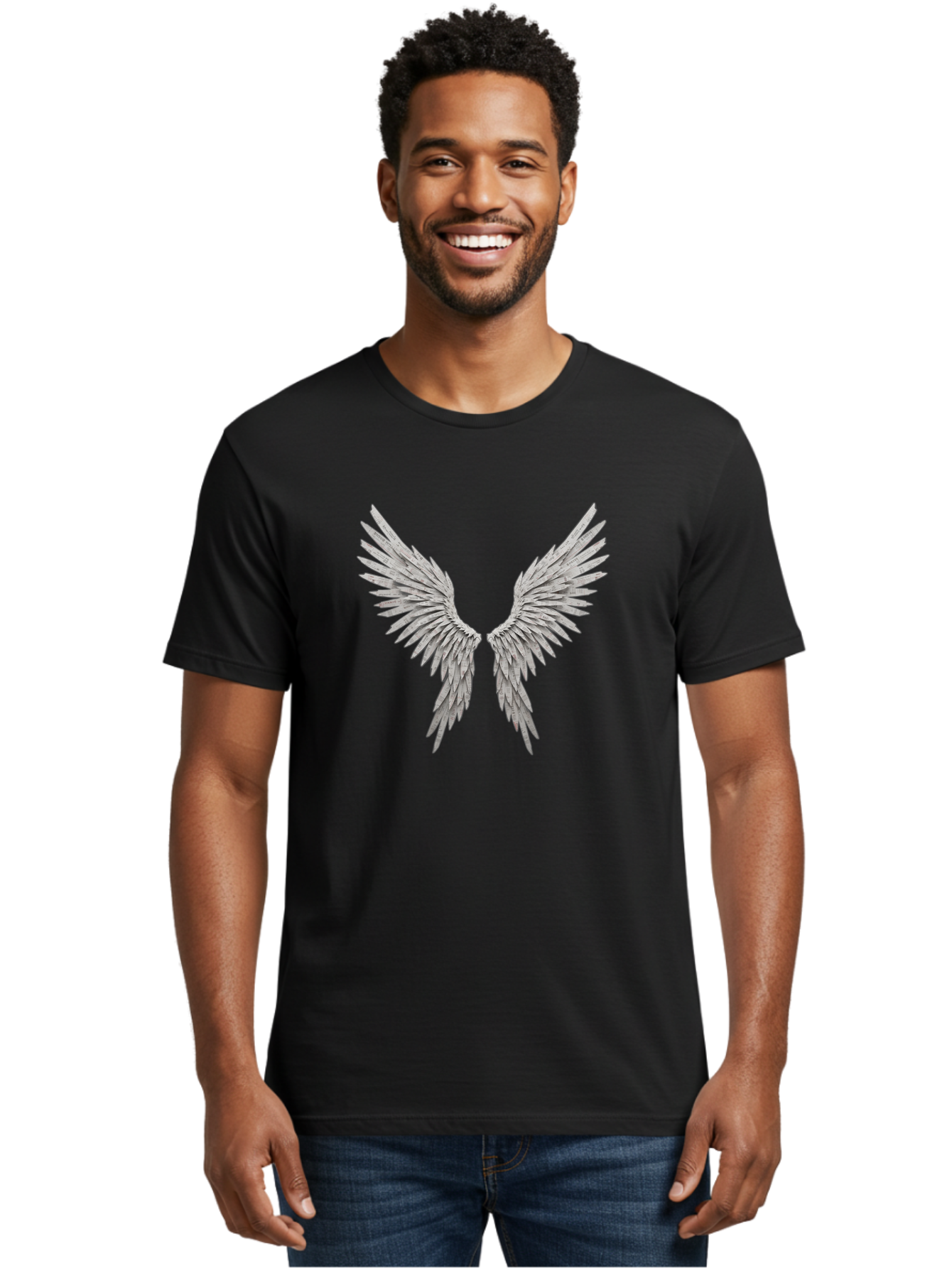 Angel-Wings-1 Men'S Graphic Tee, 100% Cotton, Comfortable Casual Summer Wear, Machine Washable, Vintage Camera, Old Camera, Antique Camera, Black Camera, Classic Photography, Photography Equipment, Nostalgic Device, Film Camera, Camera Art Baj945 4