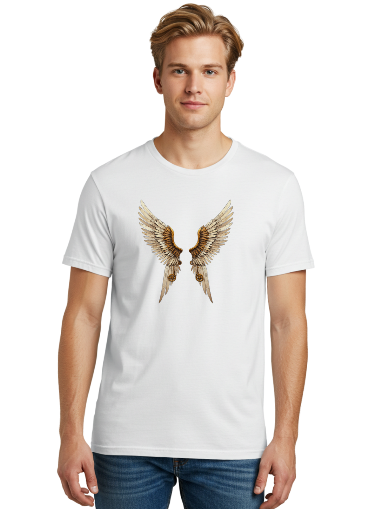 Angel-Wings-3 Men'S Graphic Tee, 100% Cotton, Comfortable Casual Summer Wear, Machine Washable, Vintage Camera, Old Camera, Antique Camera, Black Camera, Classic Photography, Photography Equipment, Nostalgic Device, Film Camera, Camera Art Baj947 26