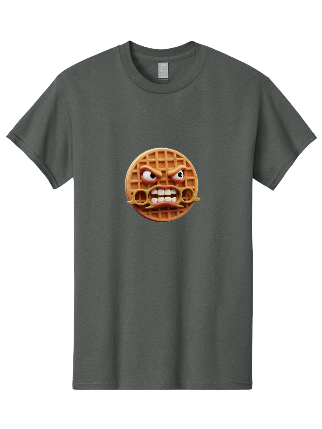 Angry-Face-Waffle Men'S Graphic Tee, 100% Cotton, Comfortable Casual Summer Wear, Machine Washable, Vintage Camera, Old Camera, Antique Camera, Black Camera, Classic Photography, Photography Equipment, Nostalgic Device, Film Camera, Camera Art Baj953