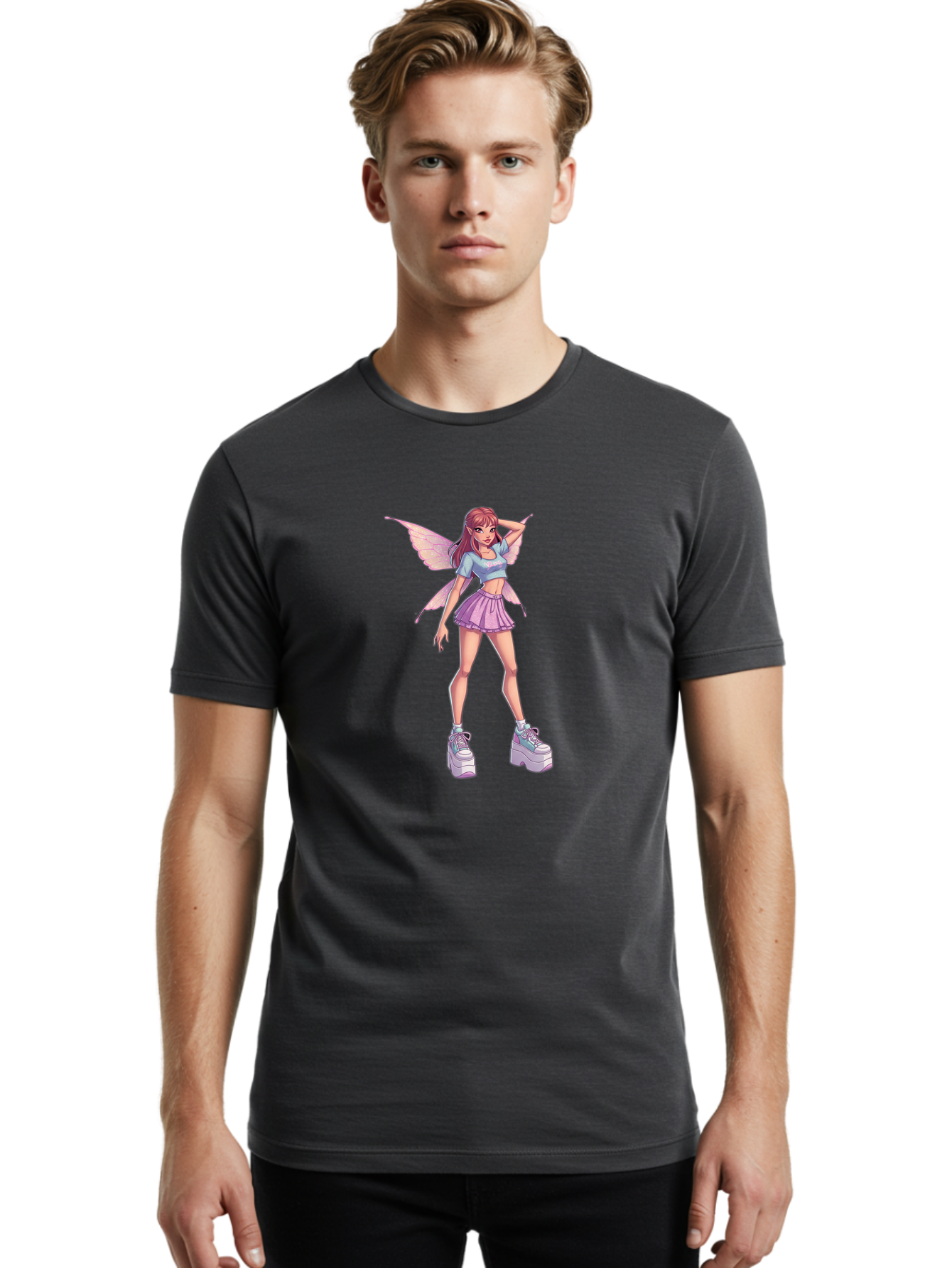 Anime-Fairy Men'S Graphic Tee, 100% Cotton, Comfortable Casual Summer Wear, Machine Washable, Vintage Camera, Old Camera, Antique Camera, Black Camera, Classic Photography, Photography Equipment, Nostalgic Device, Film Camera, Camera Art Baj961