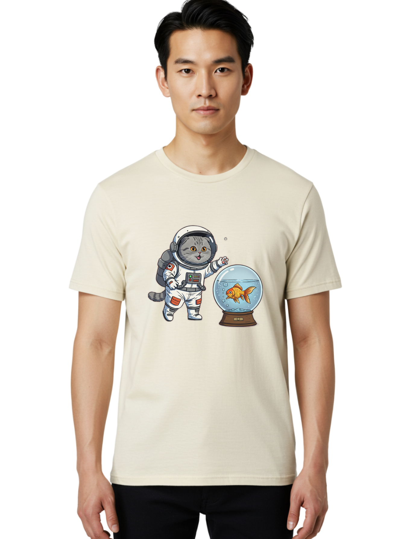 Astronaut-Cat-2 Men'S Graphic Tee, 100% Cotton, Comfortable Casual Summer Wear, Machine Washable, Vintage Camera, Old Camera, Antique Camera, Black Camera, Classic Photography, Photography Equipment, Nostalgic Device, Film Camera, Camera Art Baj963 12