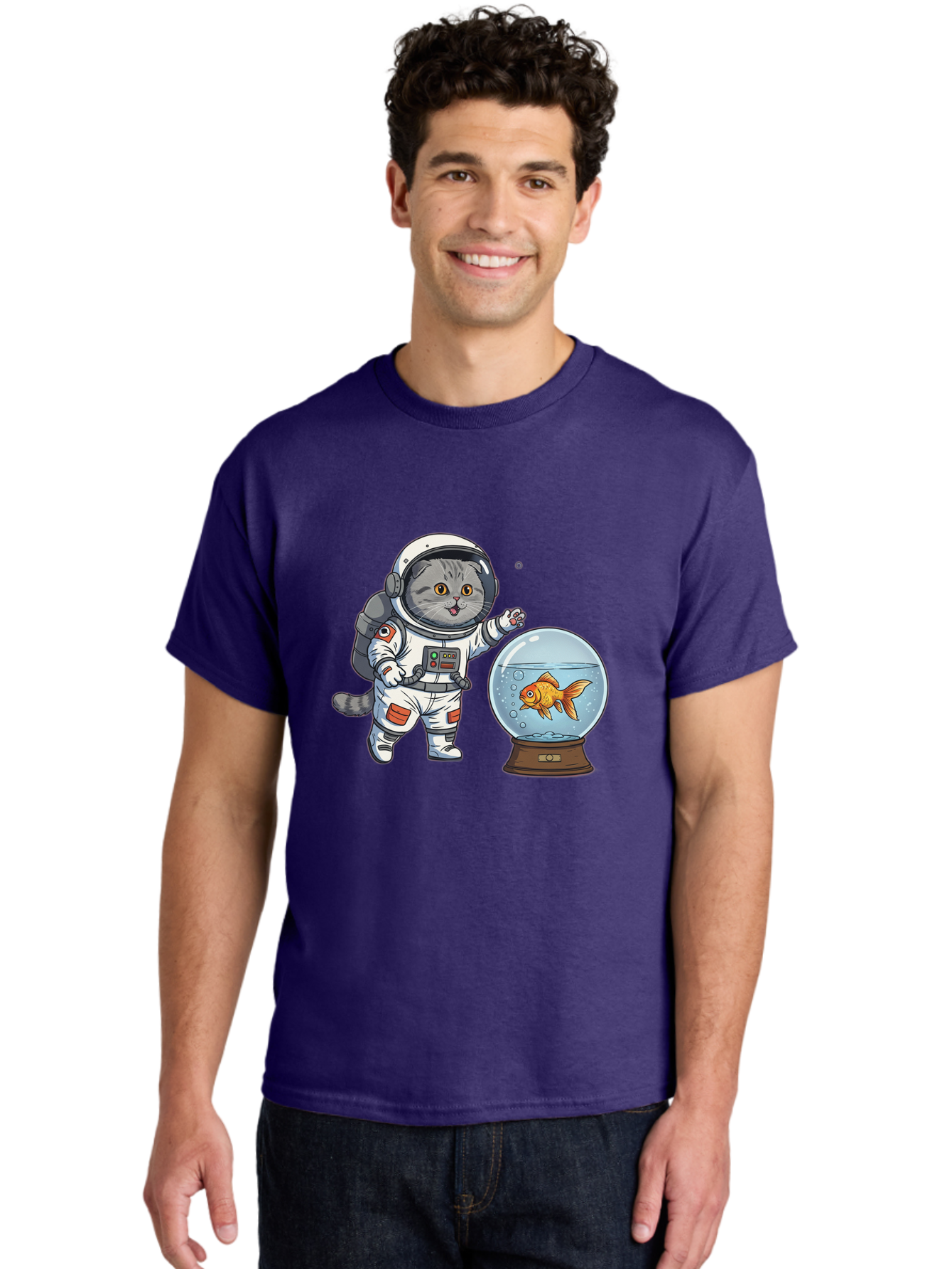 Astronaut-Cat-2 Men'S Graphic Tee, 100% Cotton, Comfortable Casual Summer Wear, Machine Washable, Vintage Camera, Old Camera, Antique Camera, Black Camera, Classic Photography, Photography Equipment, Nostalgic Device, Film Camera, Camera Art Baj963 4