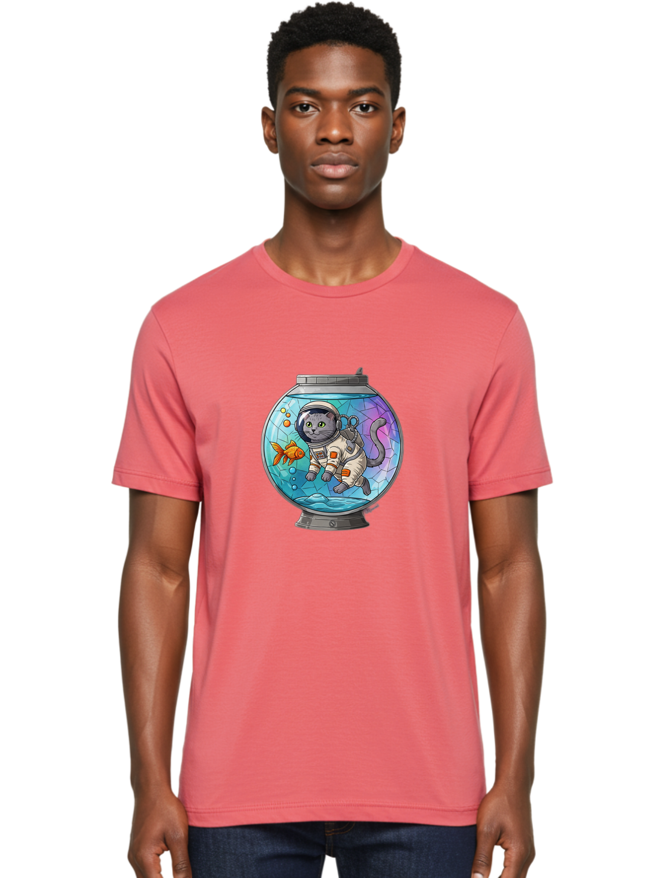 Astronaut-Cat-In-Fishbowl Men'S Graphic Tee, 100% Cotton, Comfortable Casual Summer Wear, Machine Washable, Vintage Camera, Old Camera, Antique Camera, Black Camera, Classic Photography, Photography Equipment, Nostalgic Device, Film Camera, Baj964 4