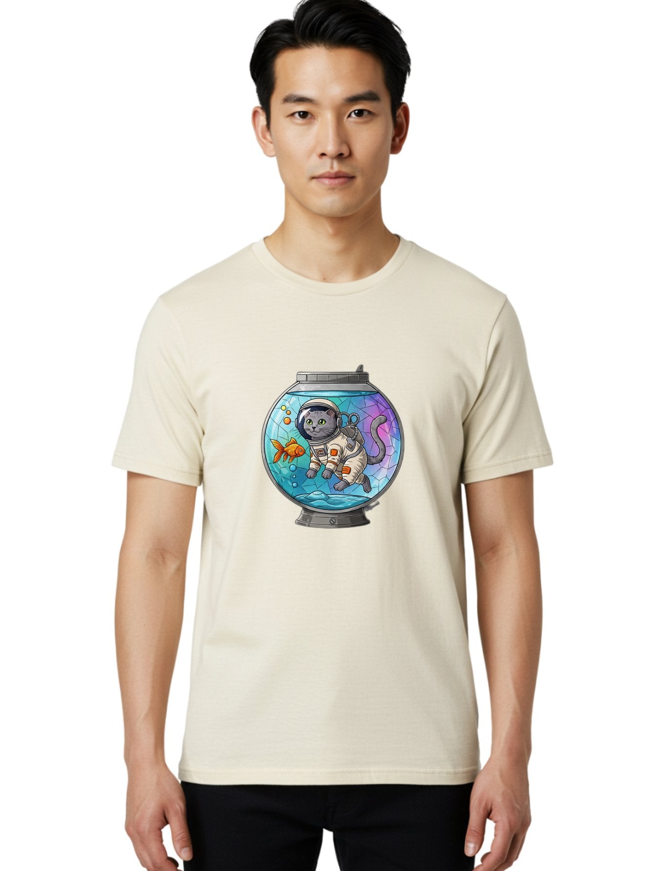 Astronaut-Cat-In-Fishbowl Men'S Graphic Tee, 100% Cotton, Comfortable Casual Summer Wear, Machine Washable, Vintage Camera, Old Camera, Antique Camera, Black Camera, Classic Photography, Photography Equipment, Nostalgic Device, Film Camera, Baj964 16