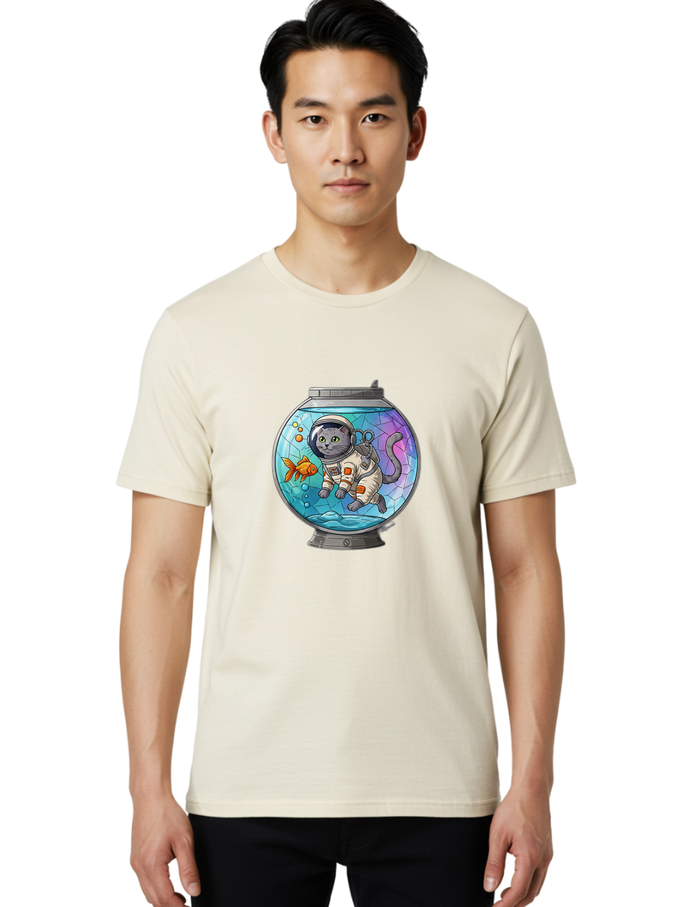 Astronaut-Cat-In-Fishbowl Men'S Graphic Tee, 100% Cotton, Comfortable Casual Summer Wear, Machine Washable, Vintage Camera, Old Camera, Antique Camera, Black Camera, Classic Photography, Photography Equipment, Nostalgic Device, Film Camera, Baj964 26