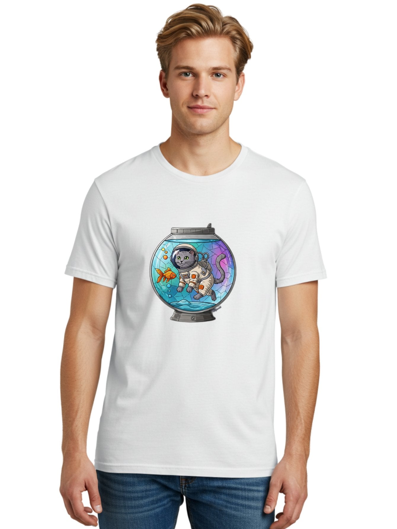 Astronaut-Cat-In-Fishbowl Men'S Graphic Tee, 100% Cotton, Comfortable Casual Summer Wear, Machine Washable, Vintage Camera, Old Camera, Antique Camera, Black Camera, Classic Photography, Photography Equipment, Nostalgic Device, Film Camera, Baj964 26
