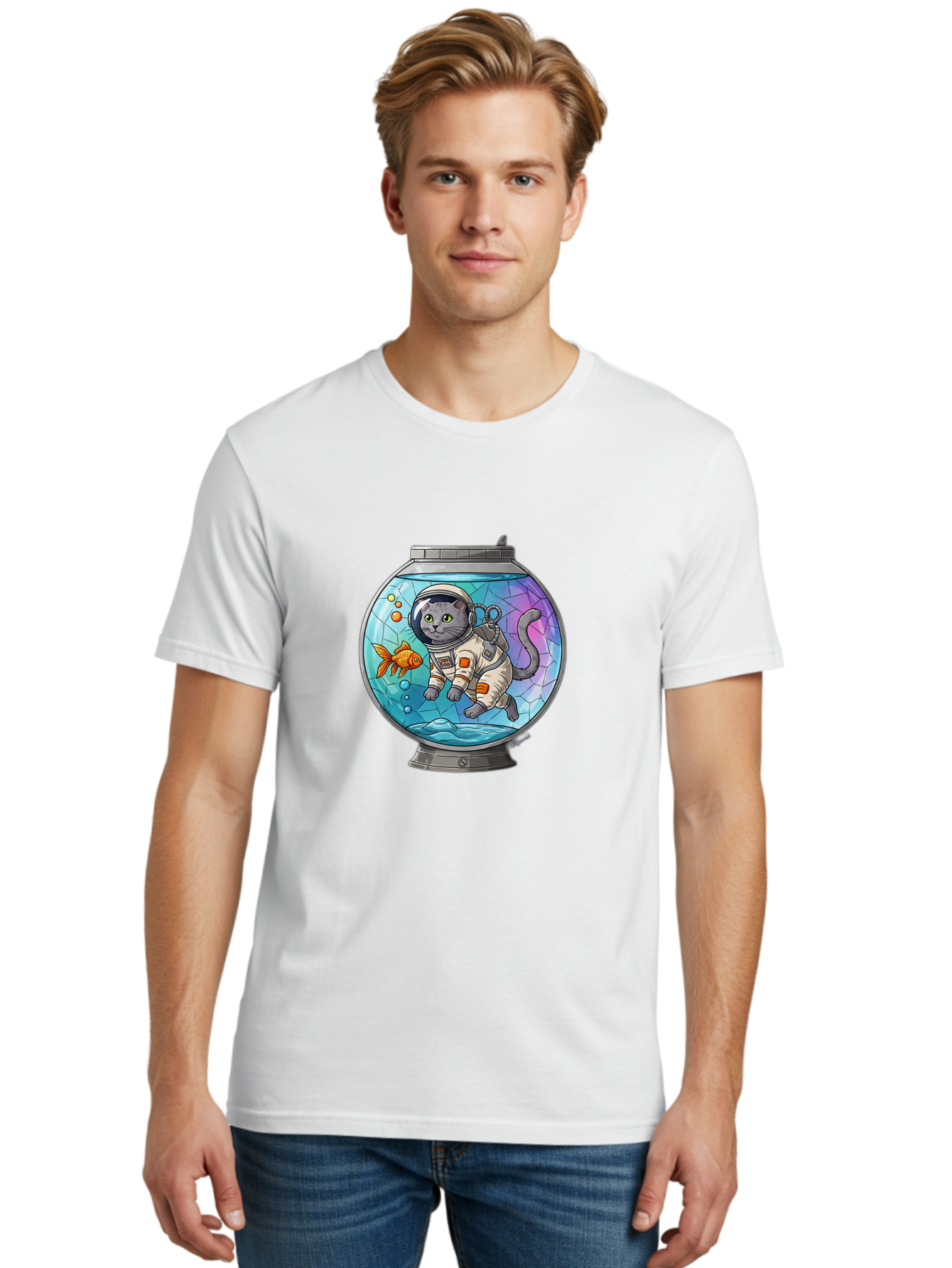 Astronaut-Cat-In-Fishbowl Men'S Graphic Tee, 100% Cotton, Comfortable Casual Summer Wear, Machine Washable, Vintage Camera, Old Camera, Antique Camera, Black Camera, Classic Photography, Photography Equipment, Nostalgic Device, Film Camera, Baj964 10