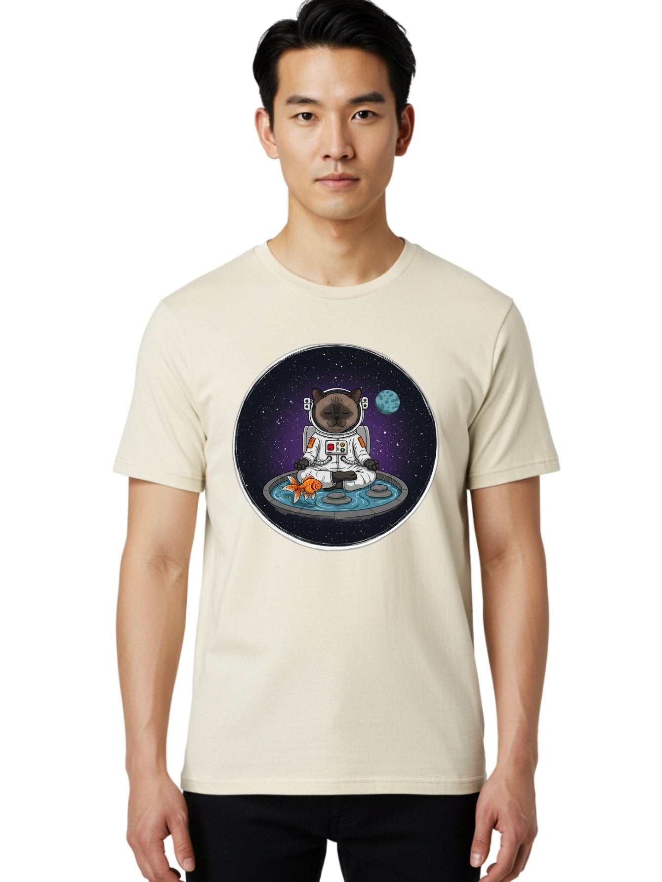 Astronaut-Cat-Meditating Men'S Graphic Tee, 100% Cotton, Comfortable Casual Summer Wear, Machine Washable, Vintage Camera, Old Camera, Antique Camera, Black Camera, Classic Photography, Photography Equipment, Nostalgic Device, Film Camera, Baj965 21