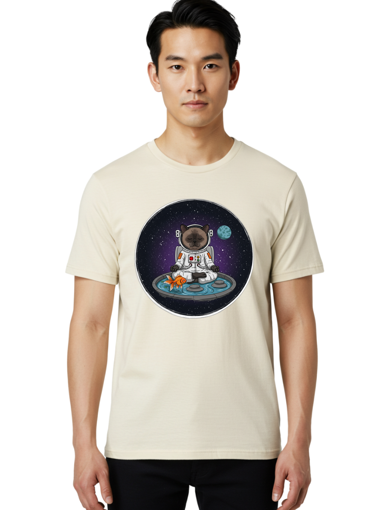 Astronaut-Cat-Meditating Men'S Graphic Tee, 100% Cotton, Comfortable Casual Summer Wear, Machine Washable, Vintage Camera, Old Camera, Antique Camera, Black Camera, Classic Photography, Photography Equipment, Nostalgic Device, Film Camera, Baj965 20