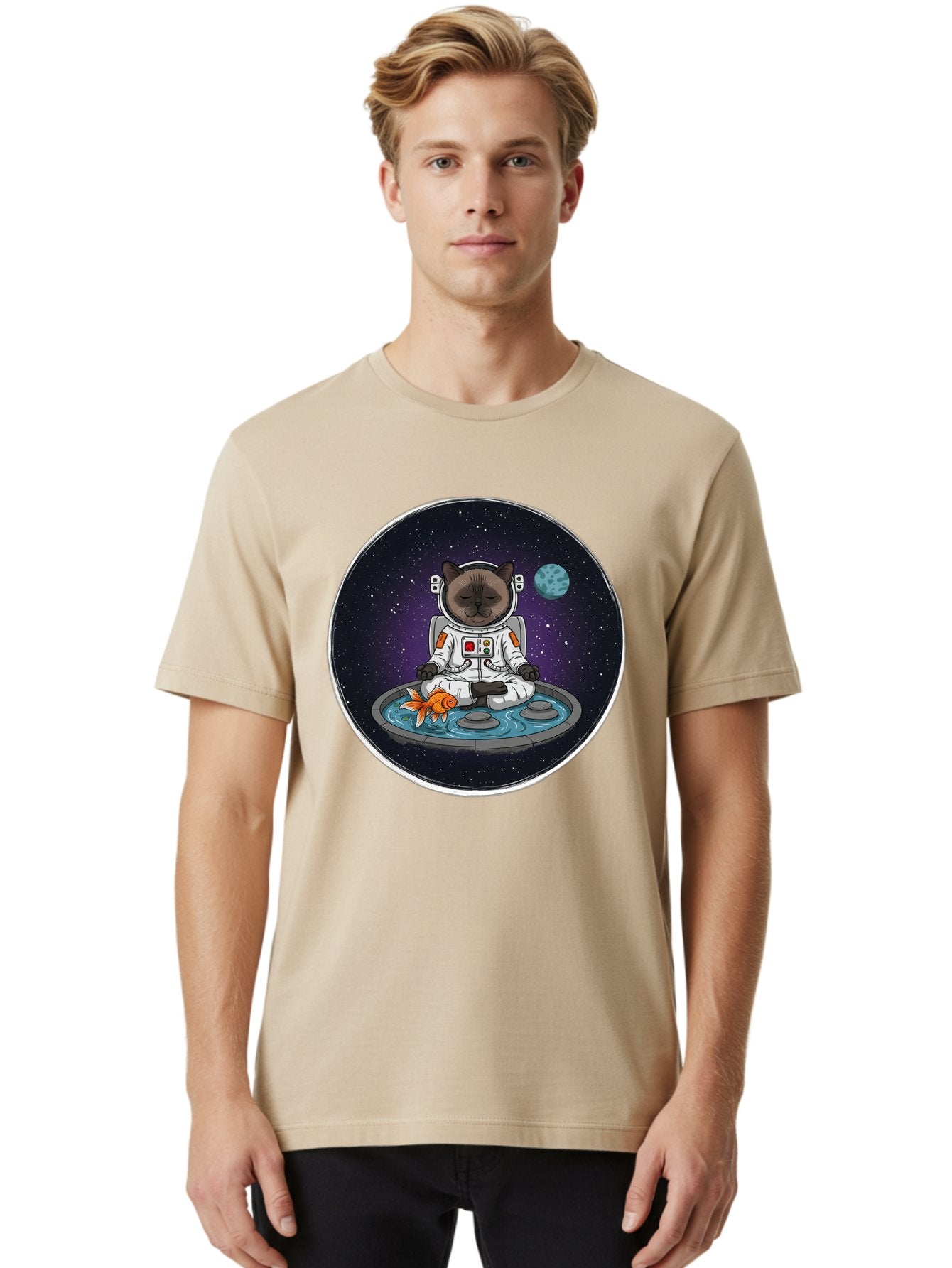 Astronaut-Cat-Meditating Men'S Graphic Tee, 100% Cotton, Comfortable Casual Summer Wear, Machine Washable, Vintage Camera, Old Camera, Antique Camera, Black Camera, Classic Photography, Photography Equipment, Nostalgic Device, Film Camera, Baj965 18