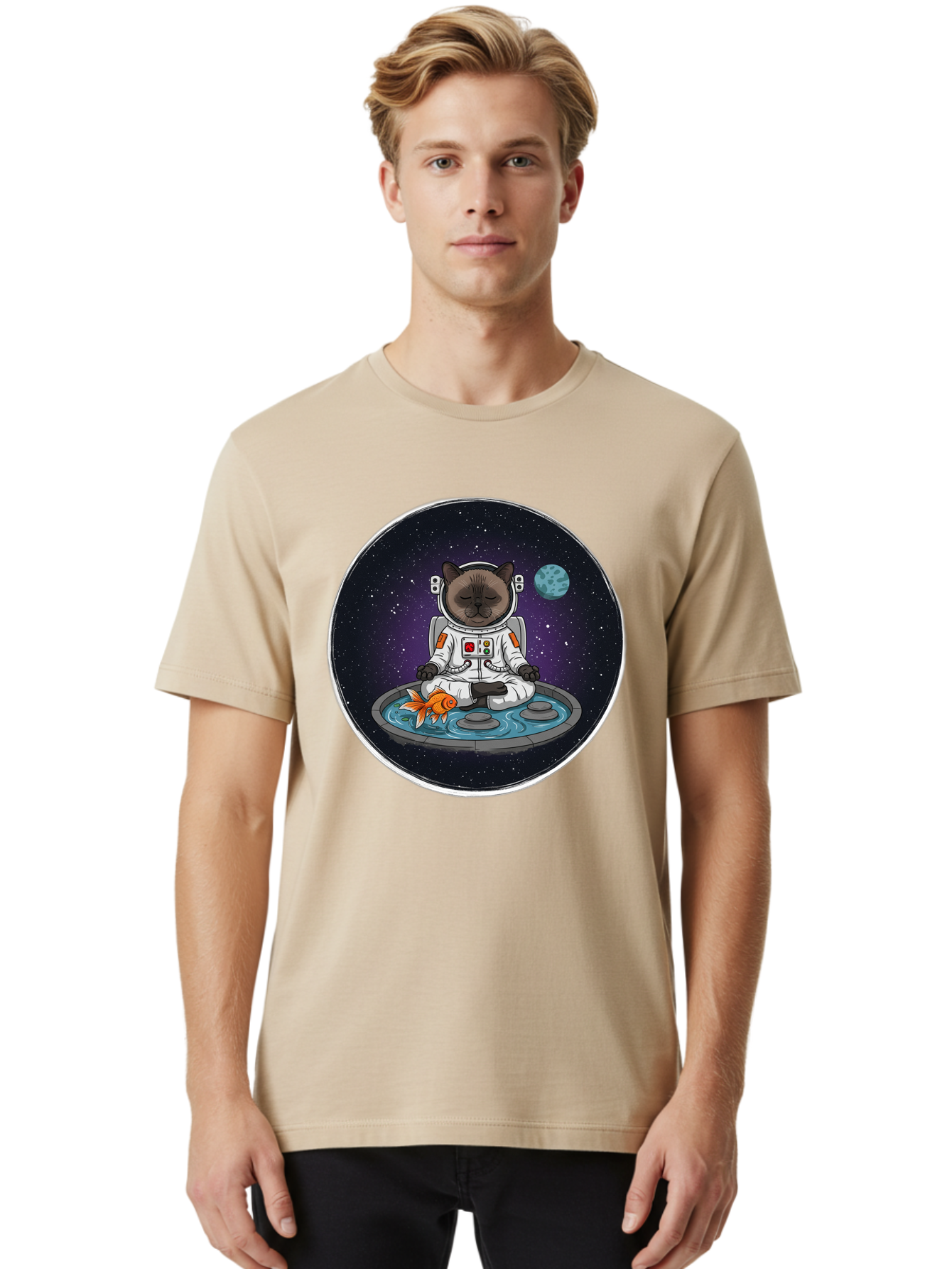 Astronaut-Cat-Meditating Men'S Graphic Tee, 100% Cotton, Comfortable Casual Summer Wear, Machine Washable, Vintage Camera, Old Camera, Antique Camera, Black Camera, Classic Photography, Photography Equipment, Nostalgic Device, Film Camera, Baj965 24
