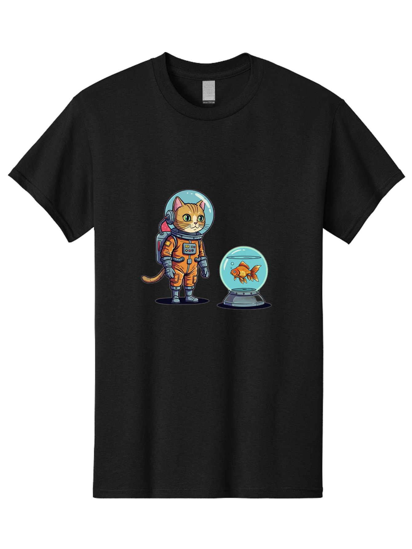 Astronaut-Cat-With-Goldfish Men'S Graphic Tee, 100% Cotton, Comfortable Casual Summer Wear, Machine Washable, Vintage Camera, Old Camera, Antique Camera, Black Camera, Classic Photography, Photography Equipment, Nostalgic Device, Film Camera, Baj966 3