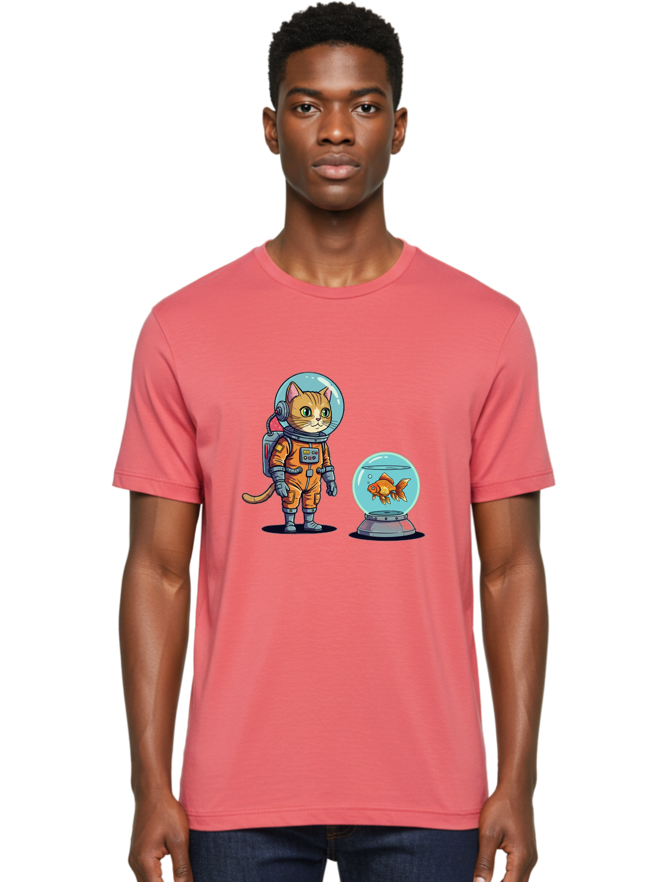 Astronaut-Cat-With-Goldfish Men'S Graphic Tee, 100% Cotton, Comfortable Casual Summer Wear, Machine Washable, Vintage Camera, Old Camera, Antique Camera, Black Camera, Classic Photography, Photography Equipment, Nostalgic Device, Film Camera, Baj966 26