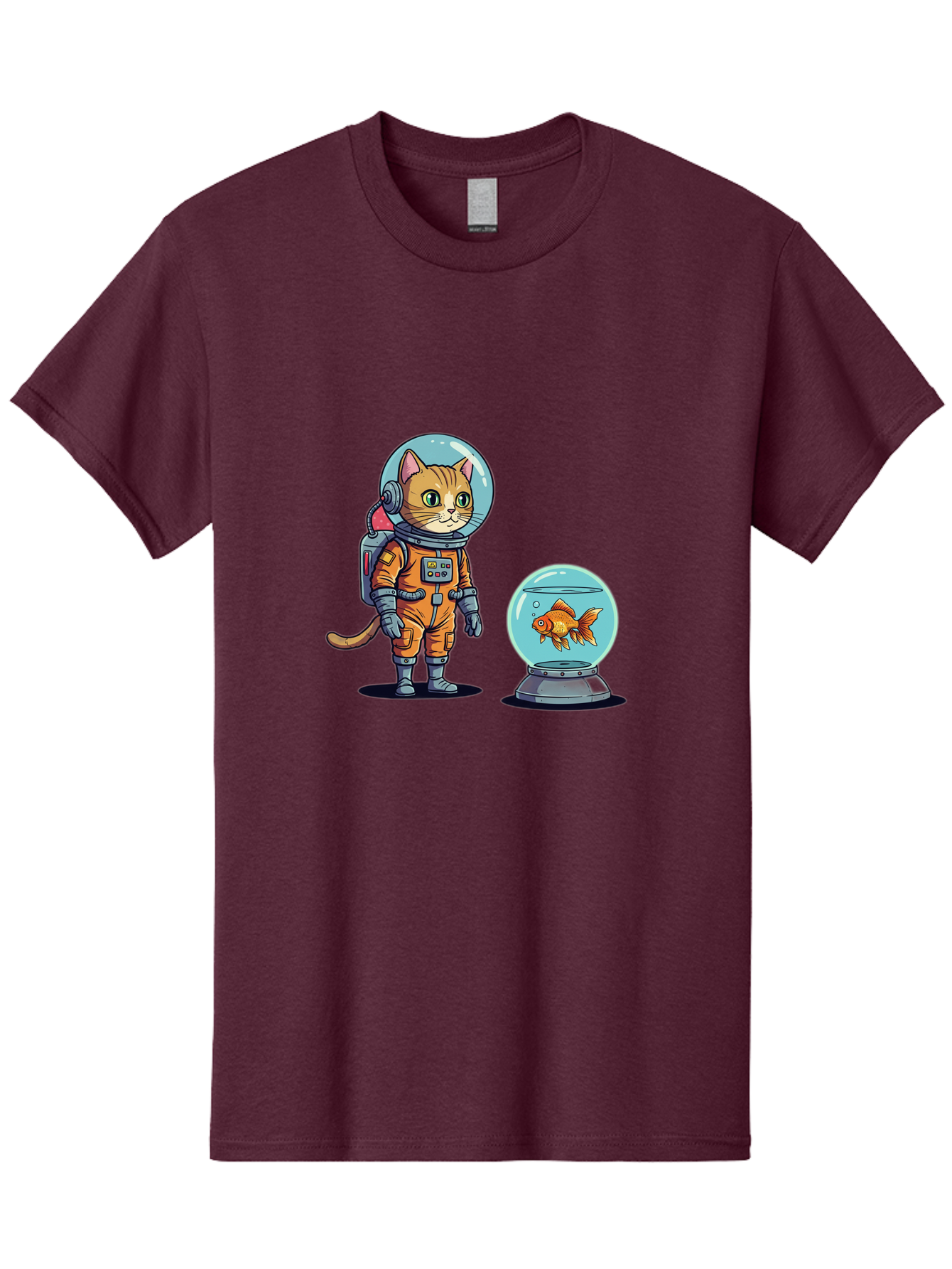 Astronaut-Cat-With-Goldfish Men'S Graphic Tee, 100% Cotton, Comfortable Casual Summer Wear, Machine Washable, Vintage Camera, Old Camera, Antique Camera, Black Camera, Classic Photography, Photography Equipment, Nostalgic Device, Film Camera, Baj966