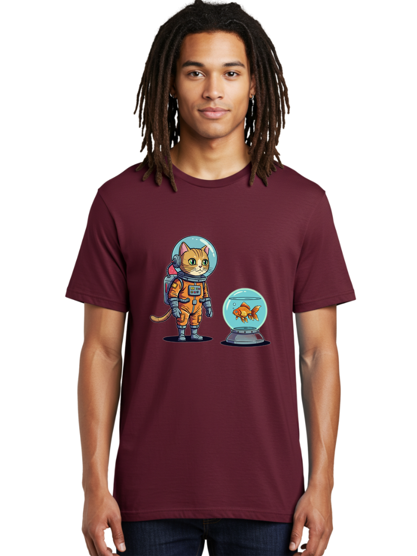 Astronaut-Cat-With-Goldfish Men'S Graphic Tee, 100% Cotton, Comfortable Casual Summer Wear, Machine Washable, Vintage Camera, Old Camera, Antique Camera, Black Camera, Classic Photography, Photography Equipment, Nostalgic Device, Film Camera, Baj966
