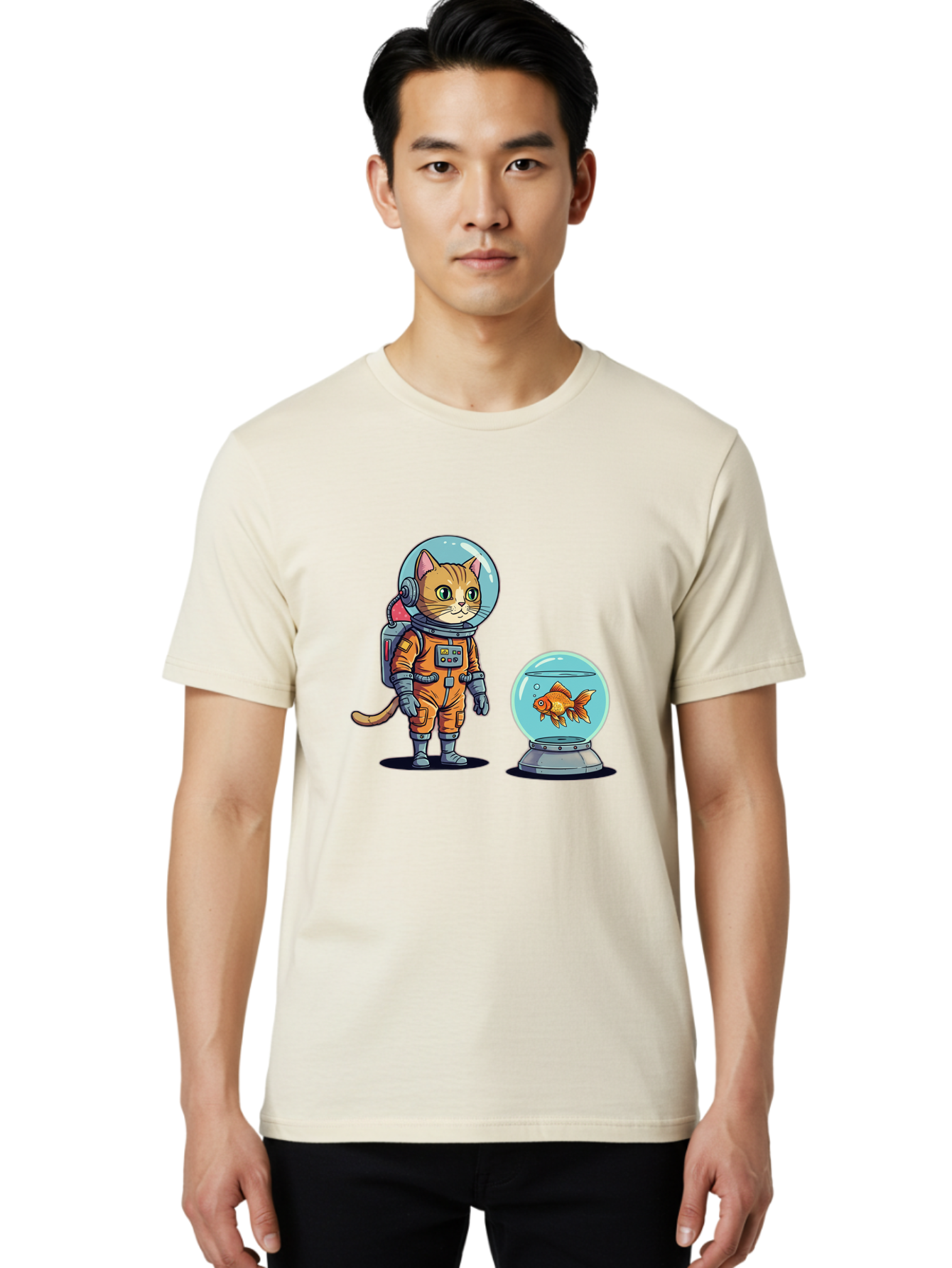 Astronaut-Cat-With-Goldfish Men'S Graphic Tee, 100% Cotton, Comfortable Casual Summer Wear, Machine Washable, Vintage Camera, Old Camera, Antique Camera, Black Camera, Classic Photography, Photography Equipment, Nostalgic Device, Film Camera, Baj966 28