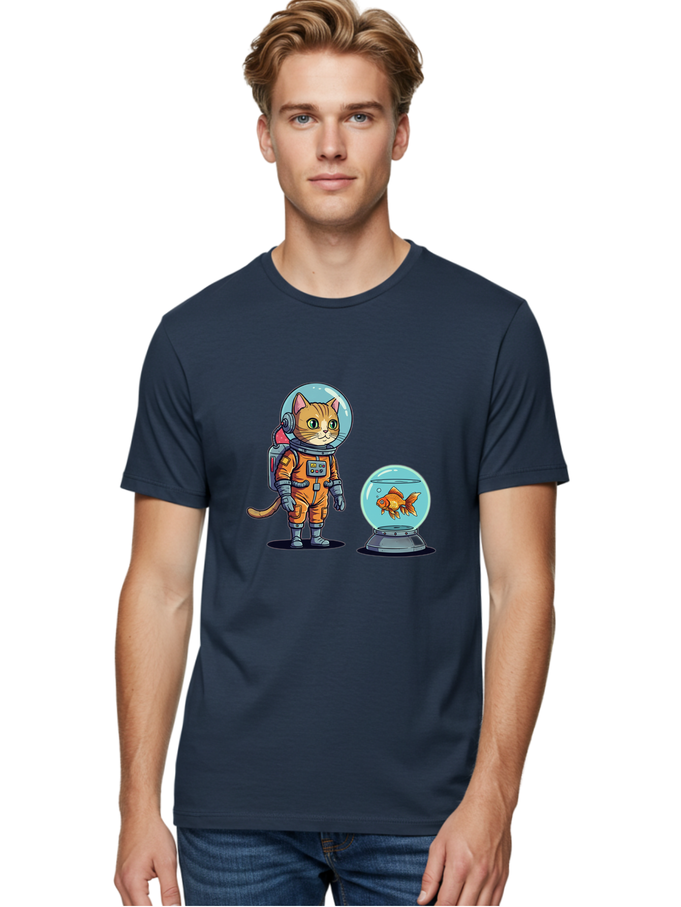 Astronaut-Cat-With-Goldfish Men'S Graphic Tee, 100% Cotton, Comfortable Casual Summer Wear, Machine Washable, Vintage Camera, Old Camera, Antique Camera, Black Camera, Classic Photography, Photography Equipment, Nostalgic Device, Film Camera, Baj966 20