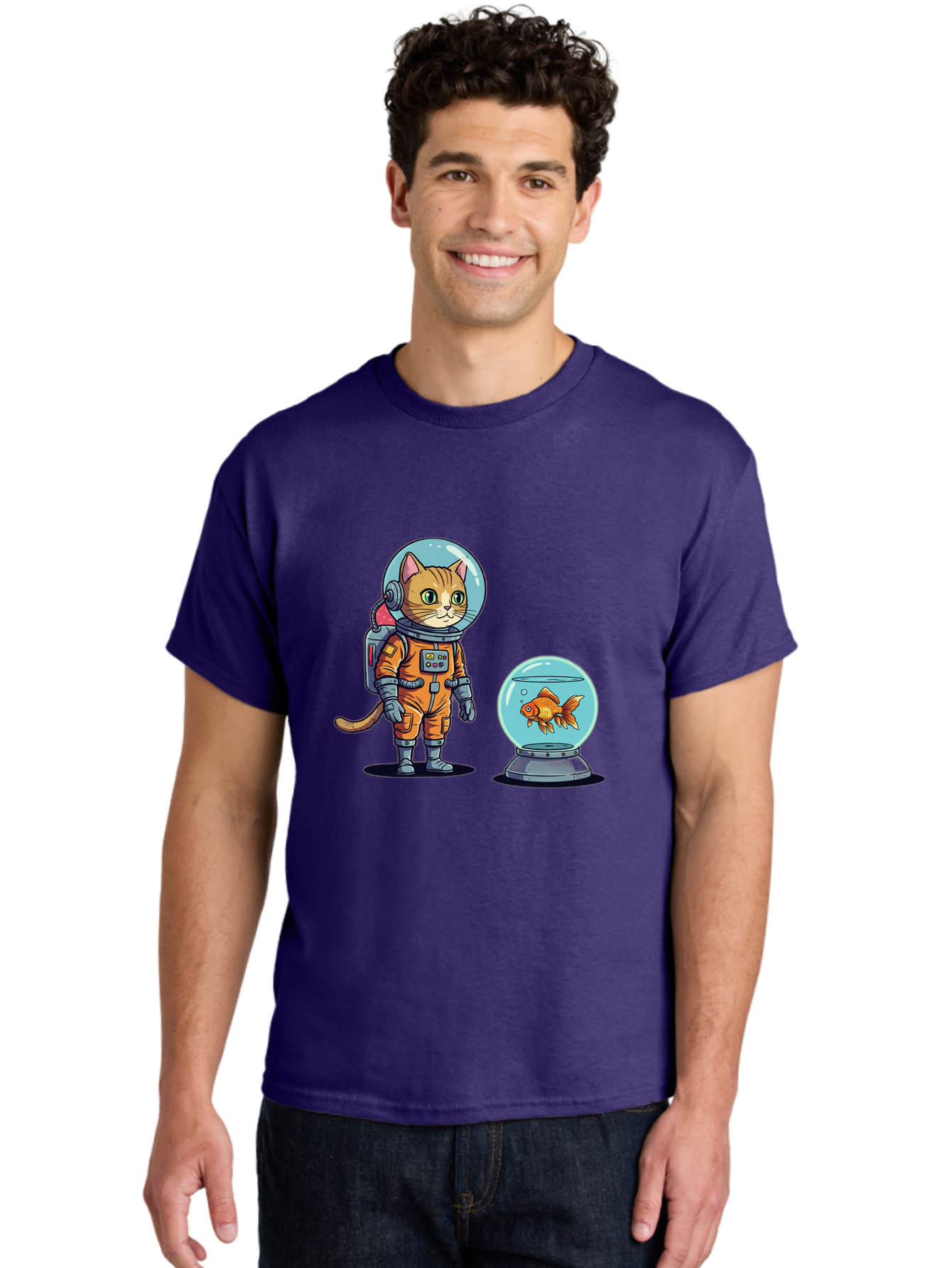 Astronaut-Cat-With-Goldfish Men'S Graphic Tee, 100% Cotton, Comfortable Casual Summer Wear, Machine Washable, Vintage Camera, Old Camera, Antique Camera, Black Camera, Classic Photography, Photography Equipment, Nostalgic Device, Film Camera, Baj966 12
