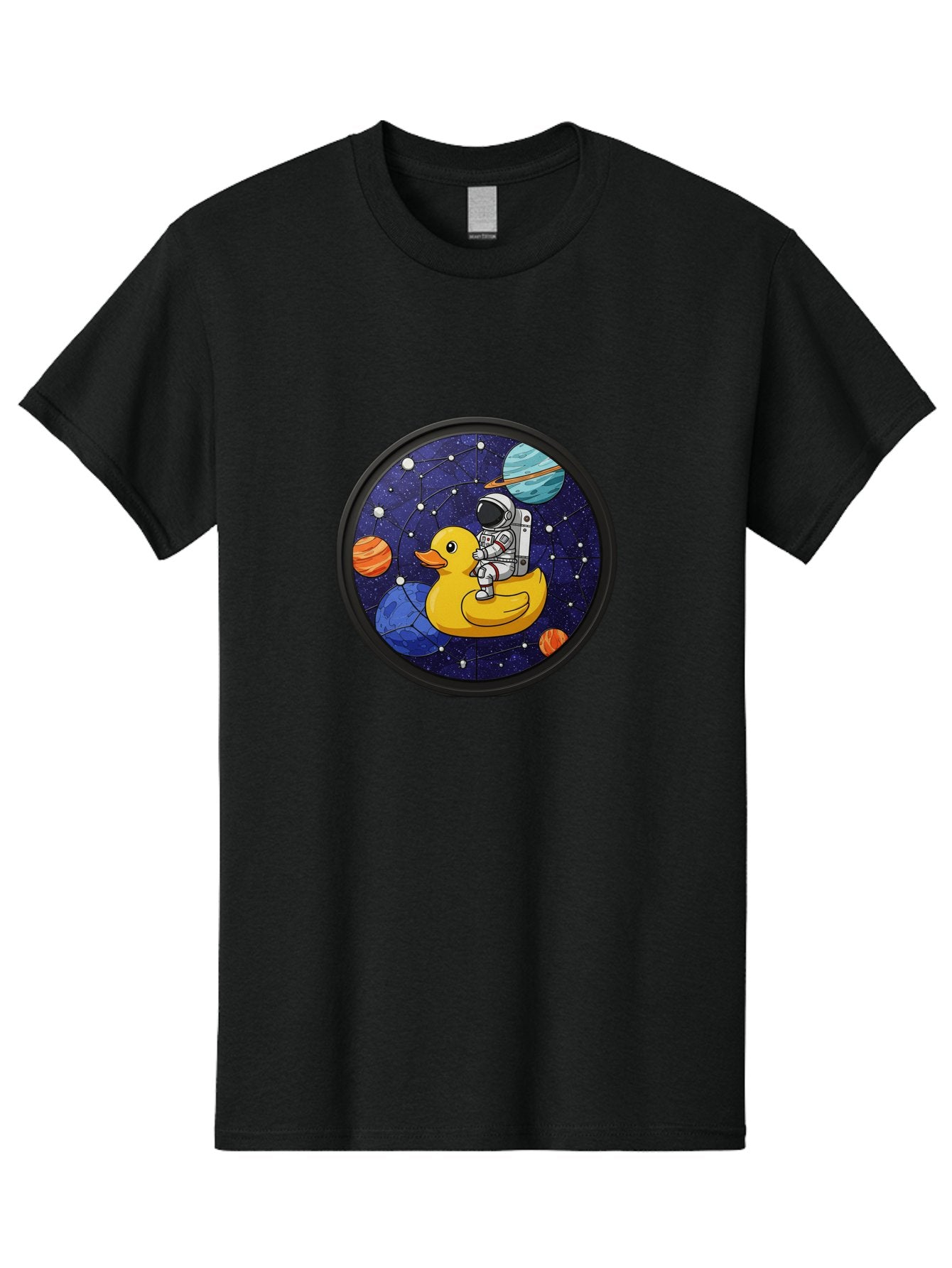 Astronaut-On-Duck-1 Men'S Graphic Tee, 100% Cotton, Comfortable Casual Summer Wear, Machine Washable, Vintage Camera, Old Camera, Antique Camera, Black Camera, Classic Photography, Photography Equipment, Nostalgic Device, Film Camera, Baj970 7